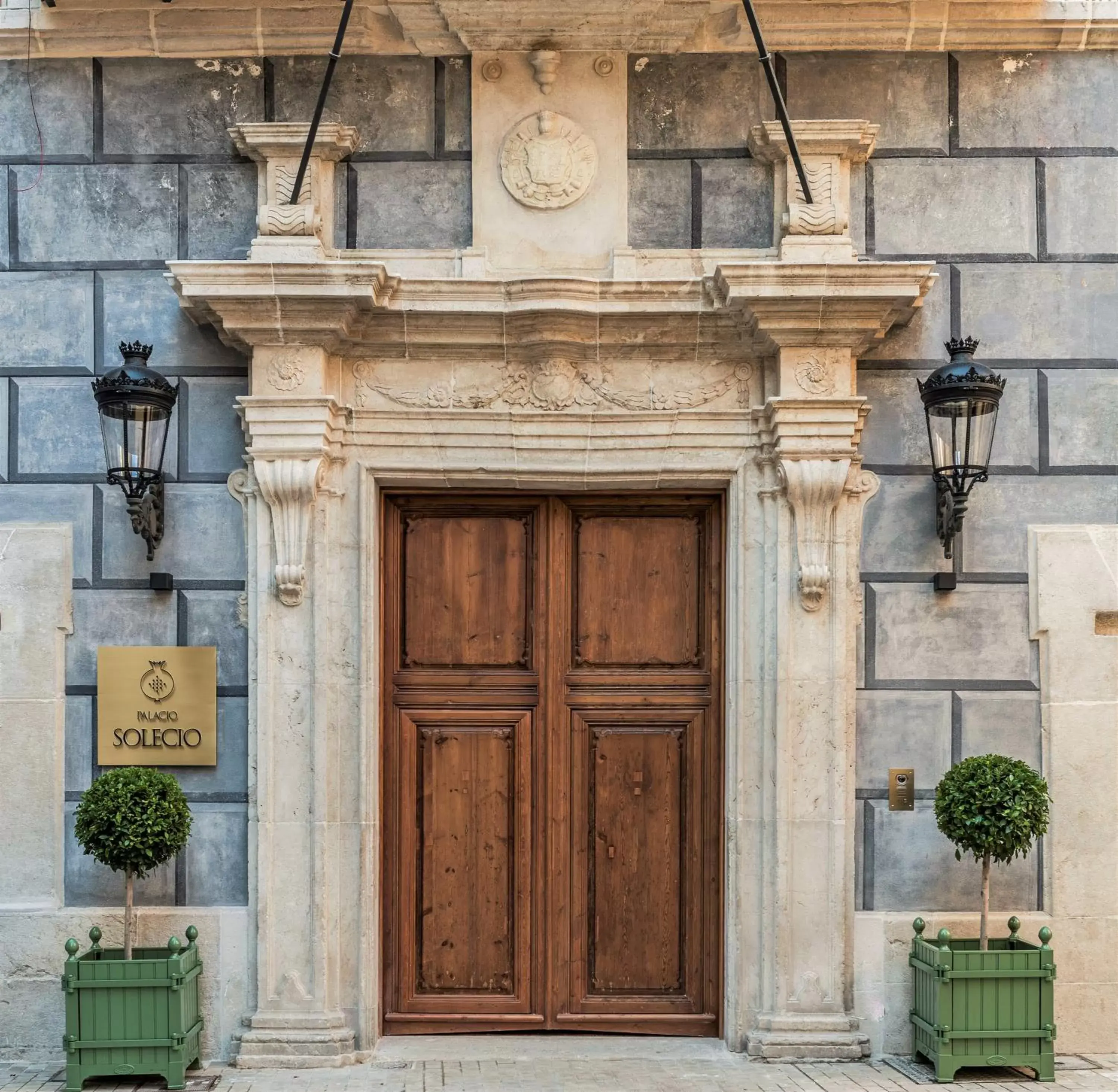 Facade/entrance in Palacio Solecio, a Small Luxury Hotel of the World