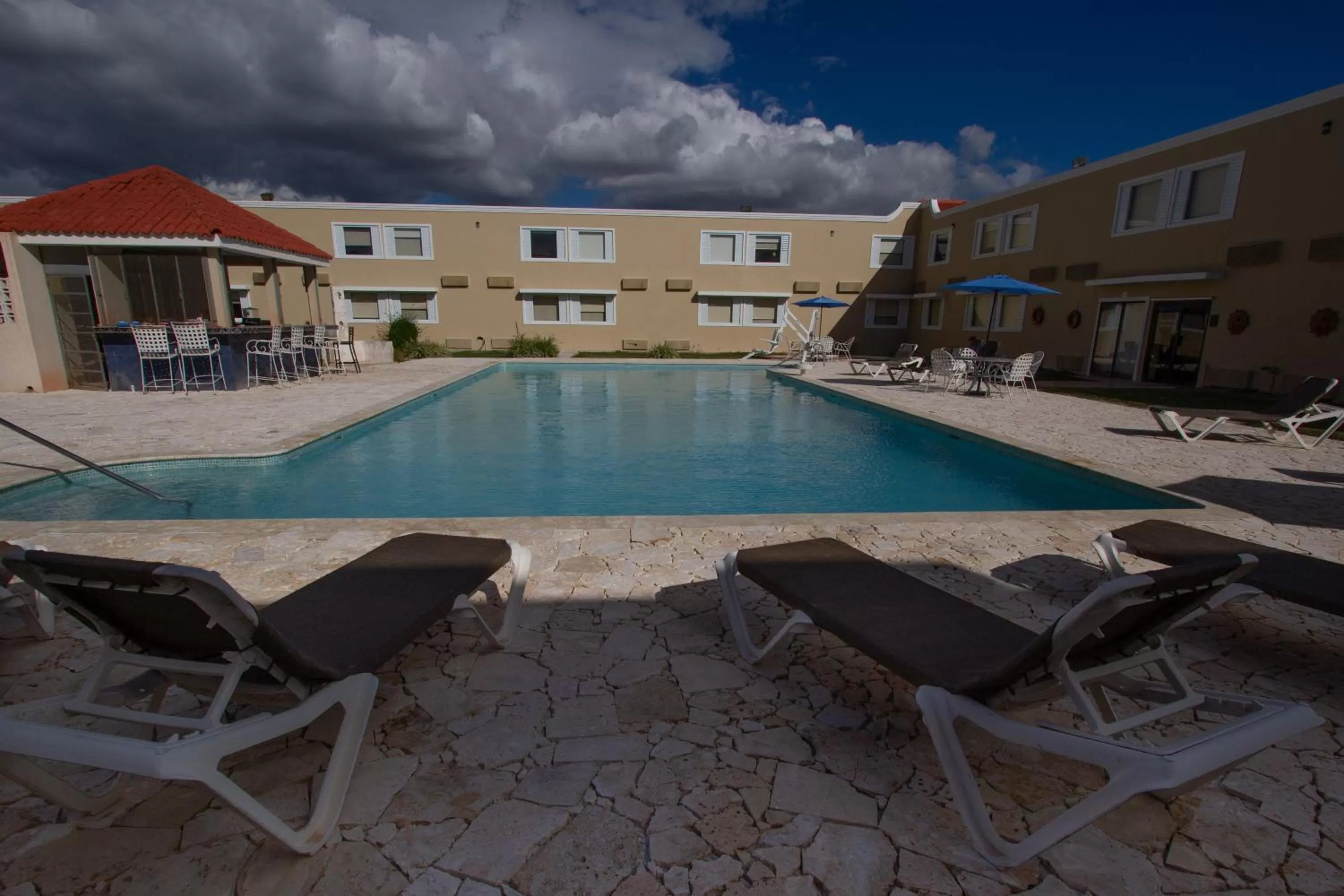 Pool view in Caribe Hotel Ponce