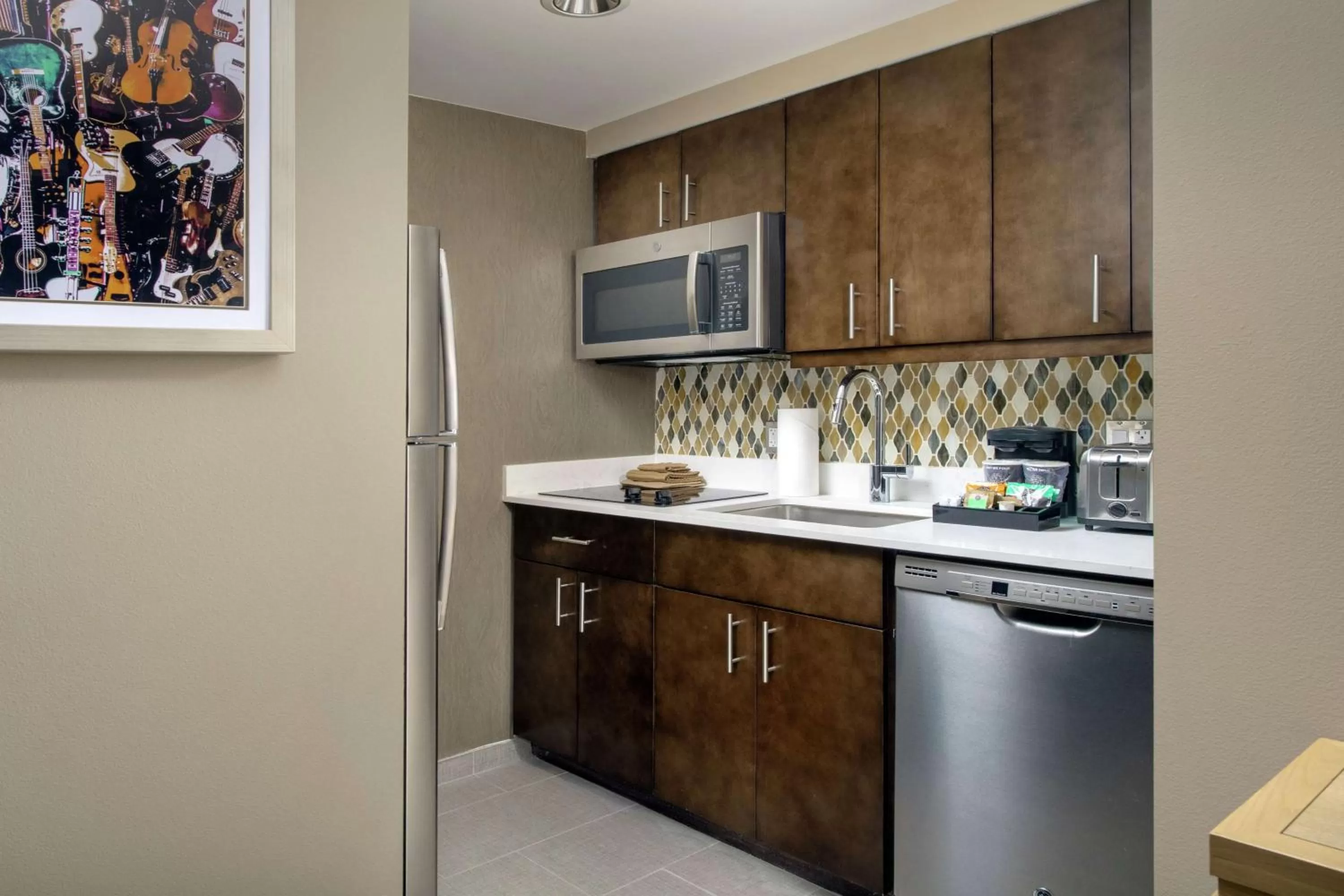 Kitchen or kitchenette in Homewood Suites by Hilton Austin Downtown