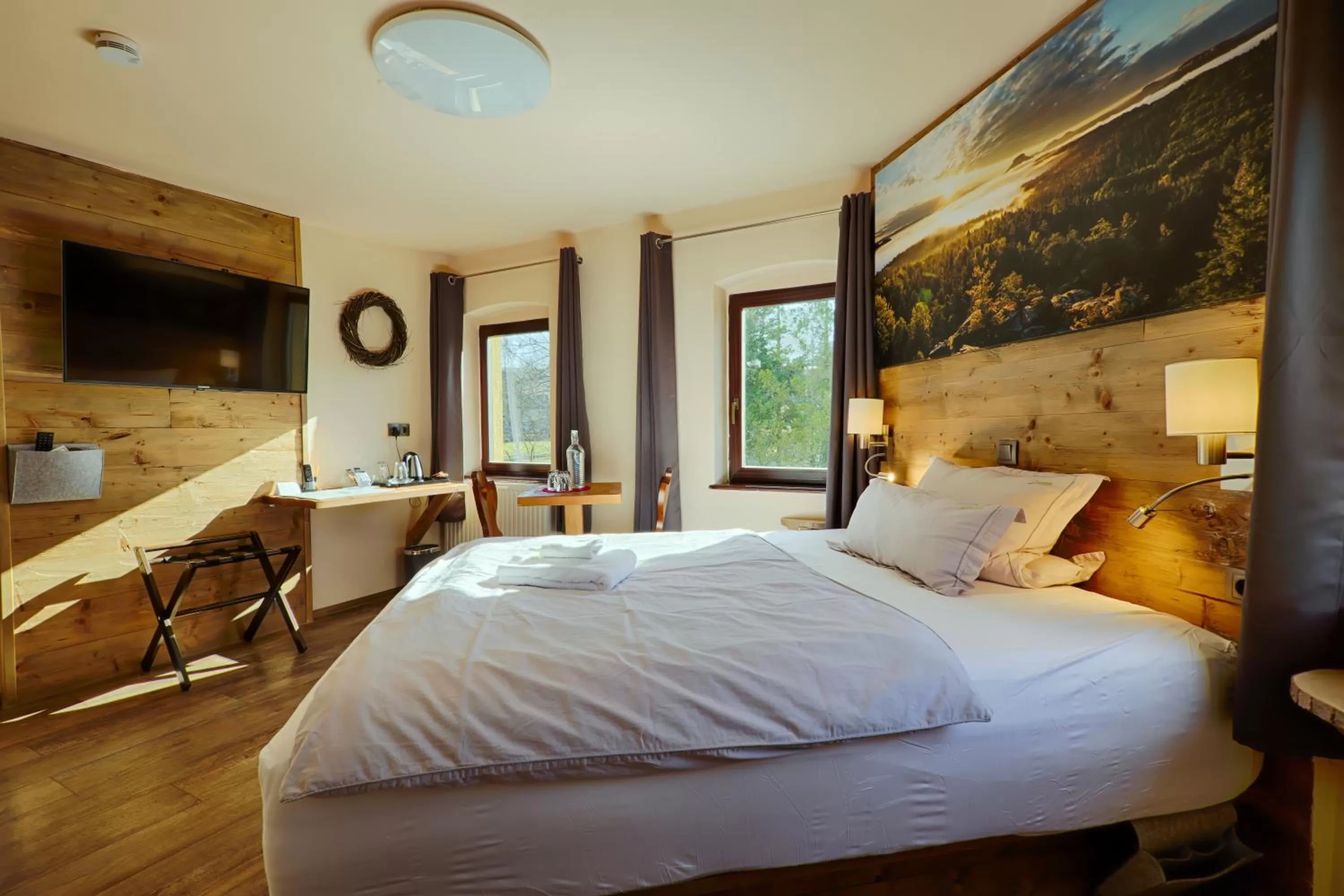 Bed in Sennerhütte Landhotel