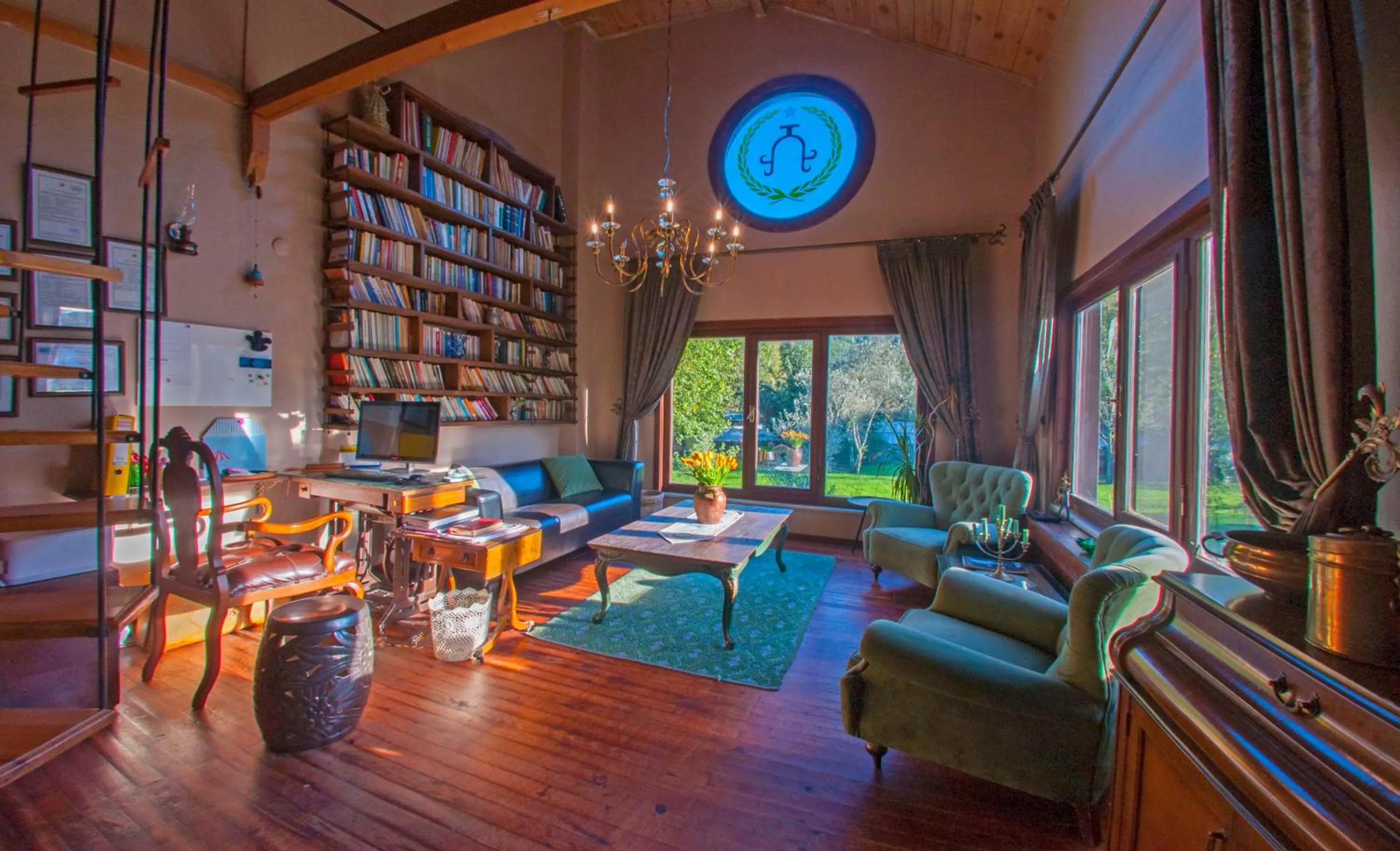 Library in Villa Kirkpinar Sapanca