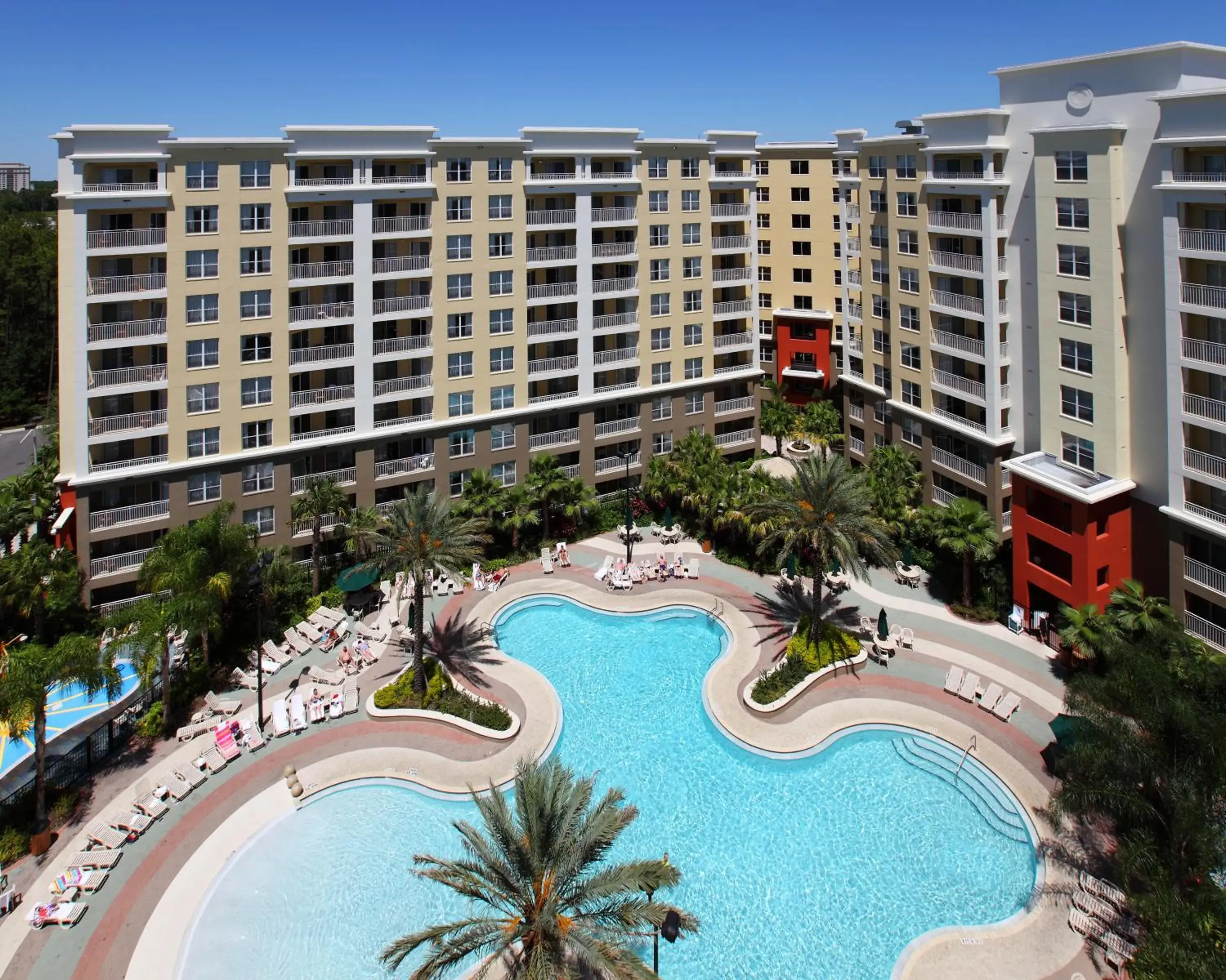 Bird's eye view, Pool View in Vacation Village at Parkway