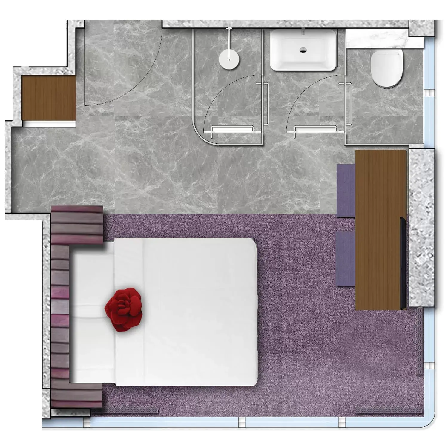 Floor Plan in Butterfly on LKF Boutique Hotel Central