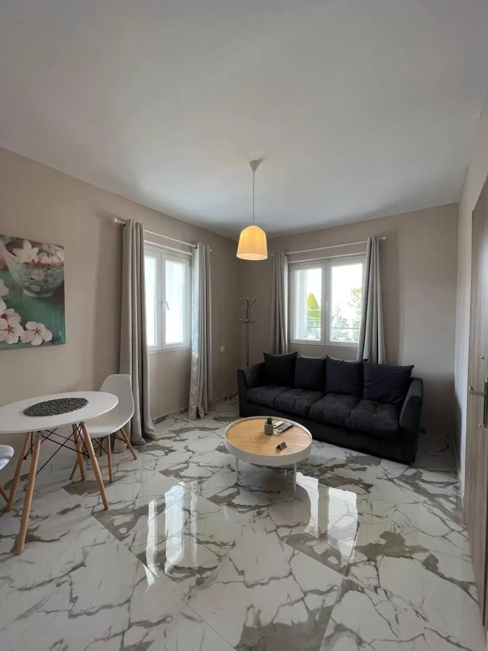 Living room in Elefsinian Mysteries Apartments