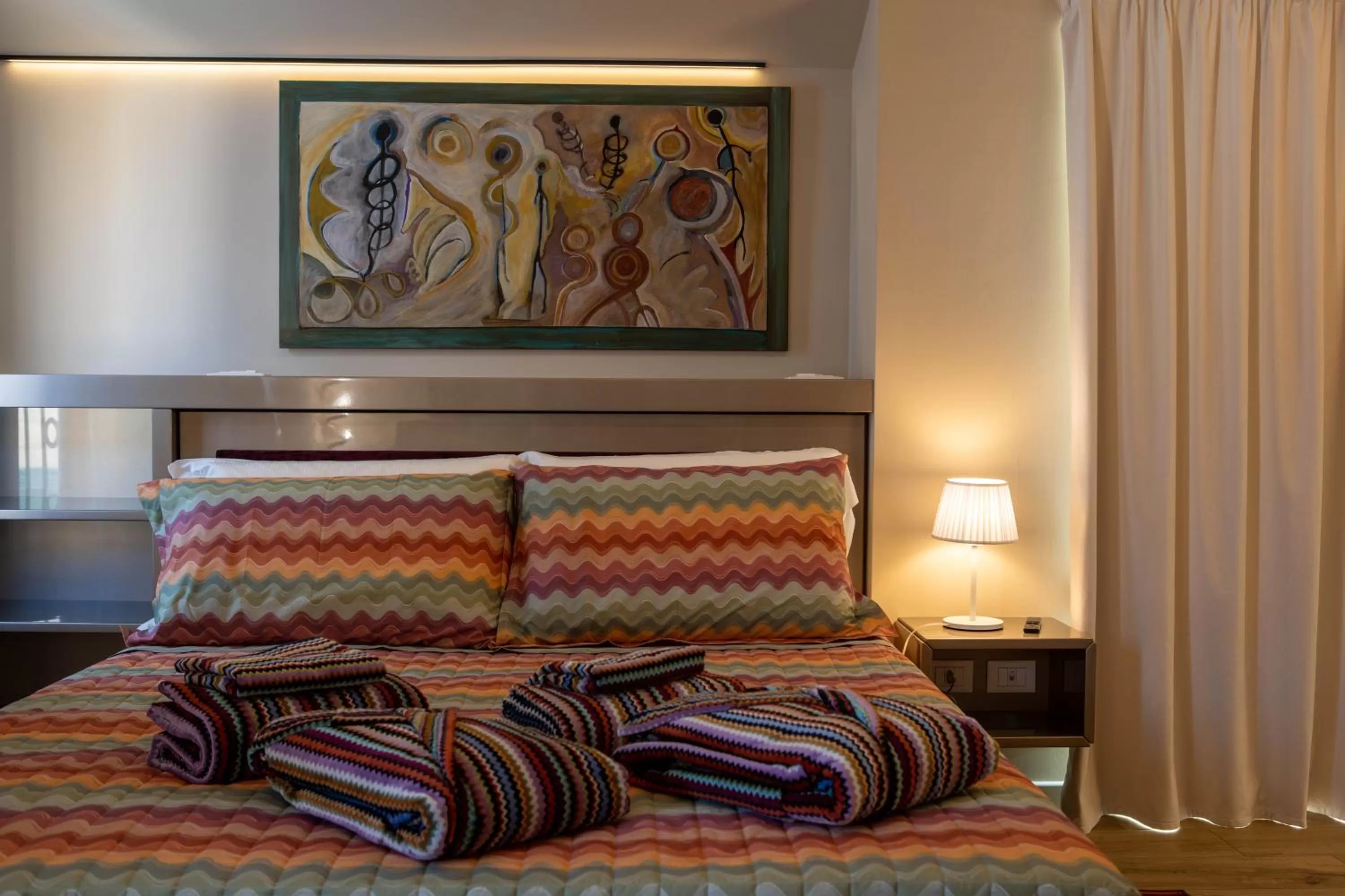 Bedroom, Bed in Vespasiani Suites