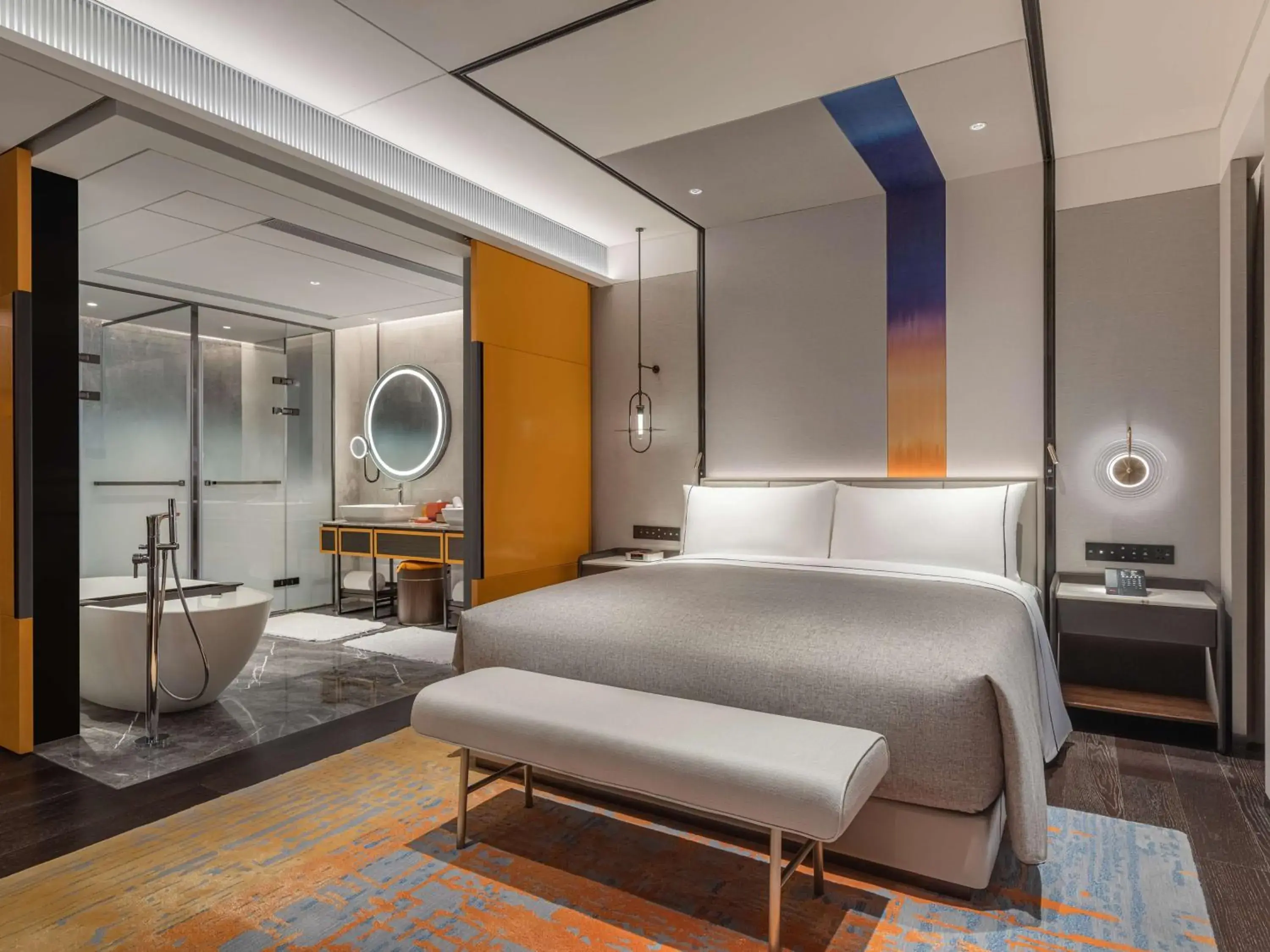 Property building, Bed in Canopy by Hilton Xi'an Qujiang Property building, Bed in Canopy by Hilton Xi'an Qujiang