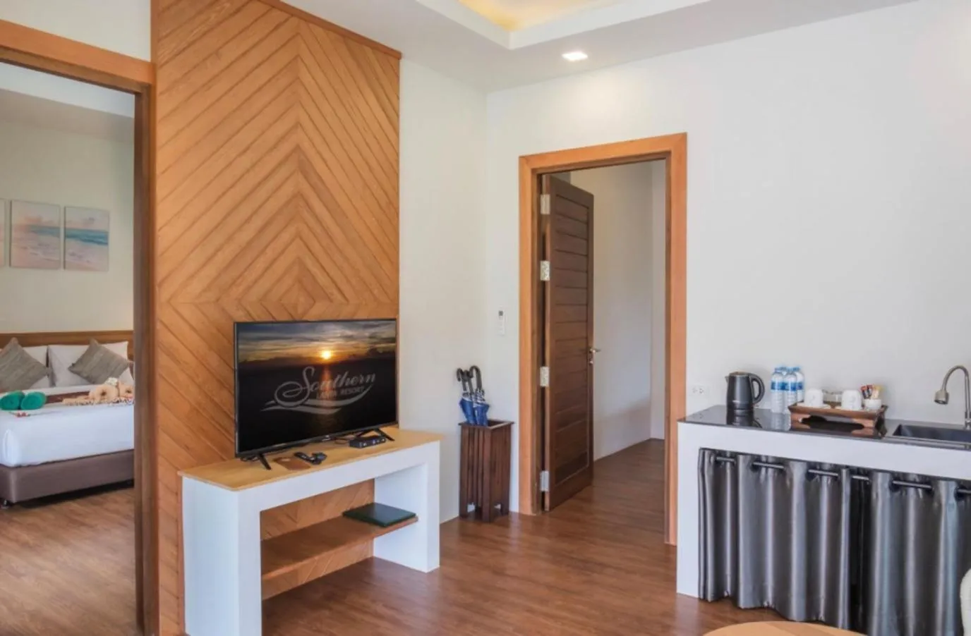 Bed in Southern Lanta Resort