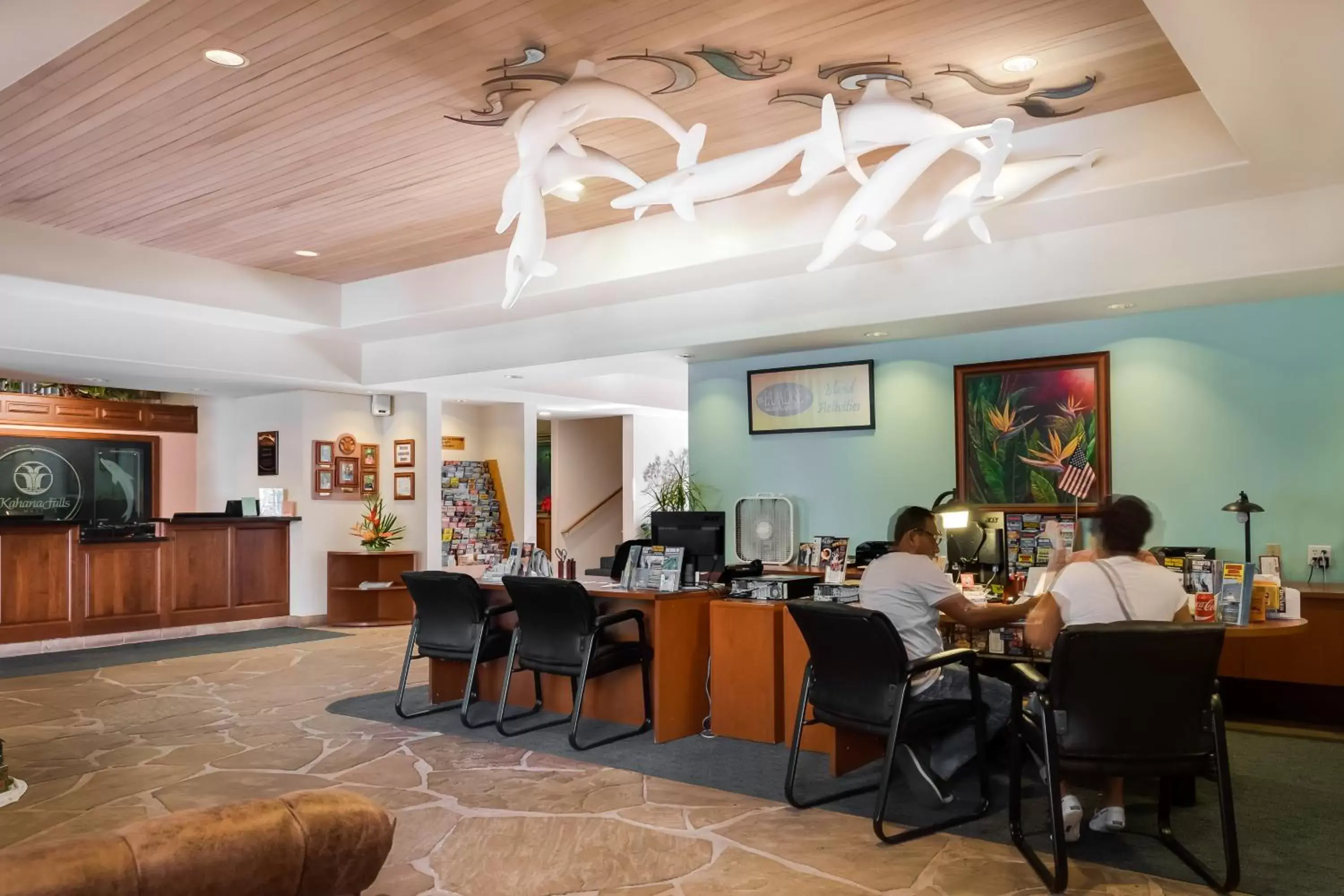 Lobby or reception, Restaurant/Places to Eat in Kahana Falls Resort