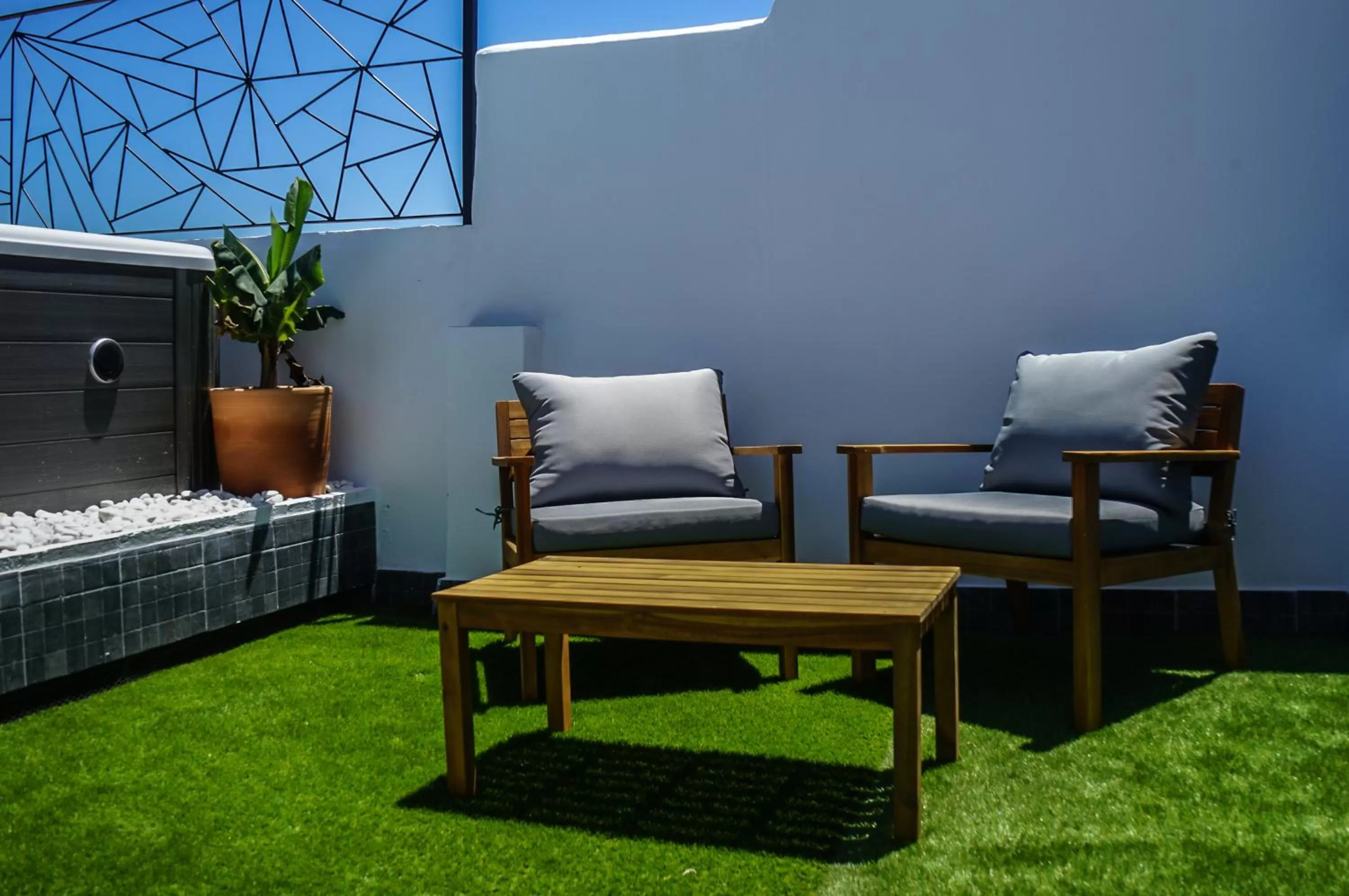 Garden in Hotel Posada de las Cuevas