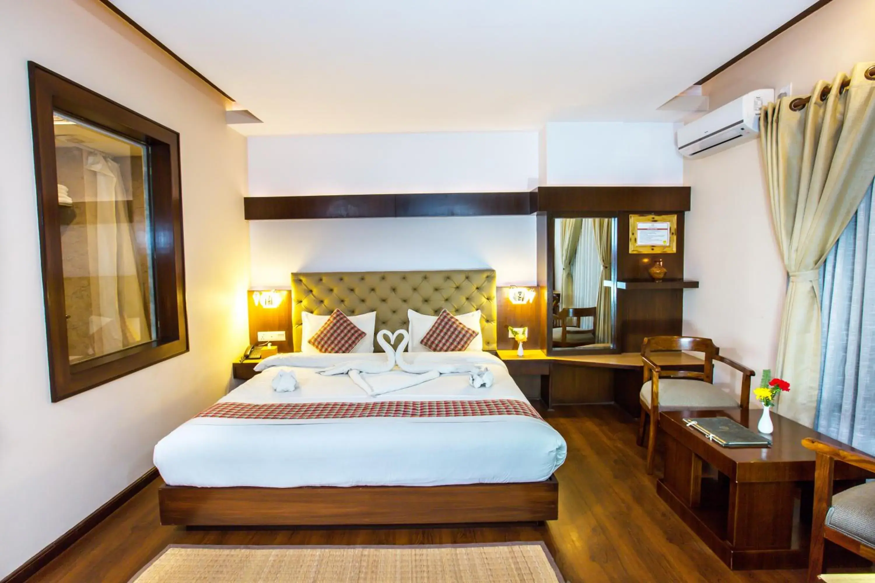 TV and multimedia, Bed in Kathmandu Suite Home