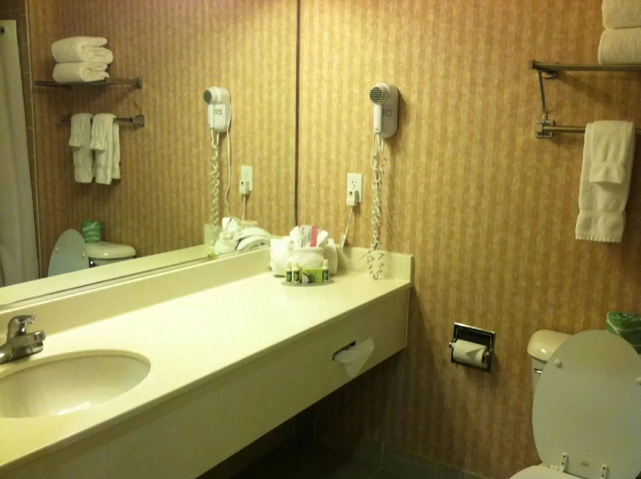 Bed, Bathroom in Landmark Inn Fort Irwin