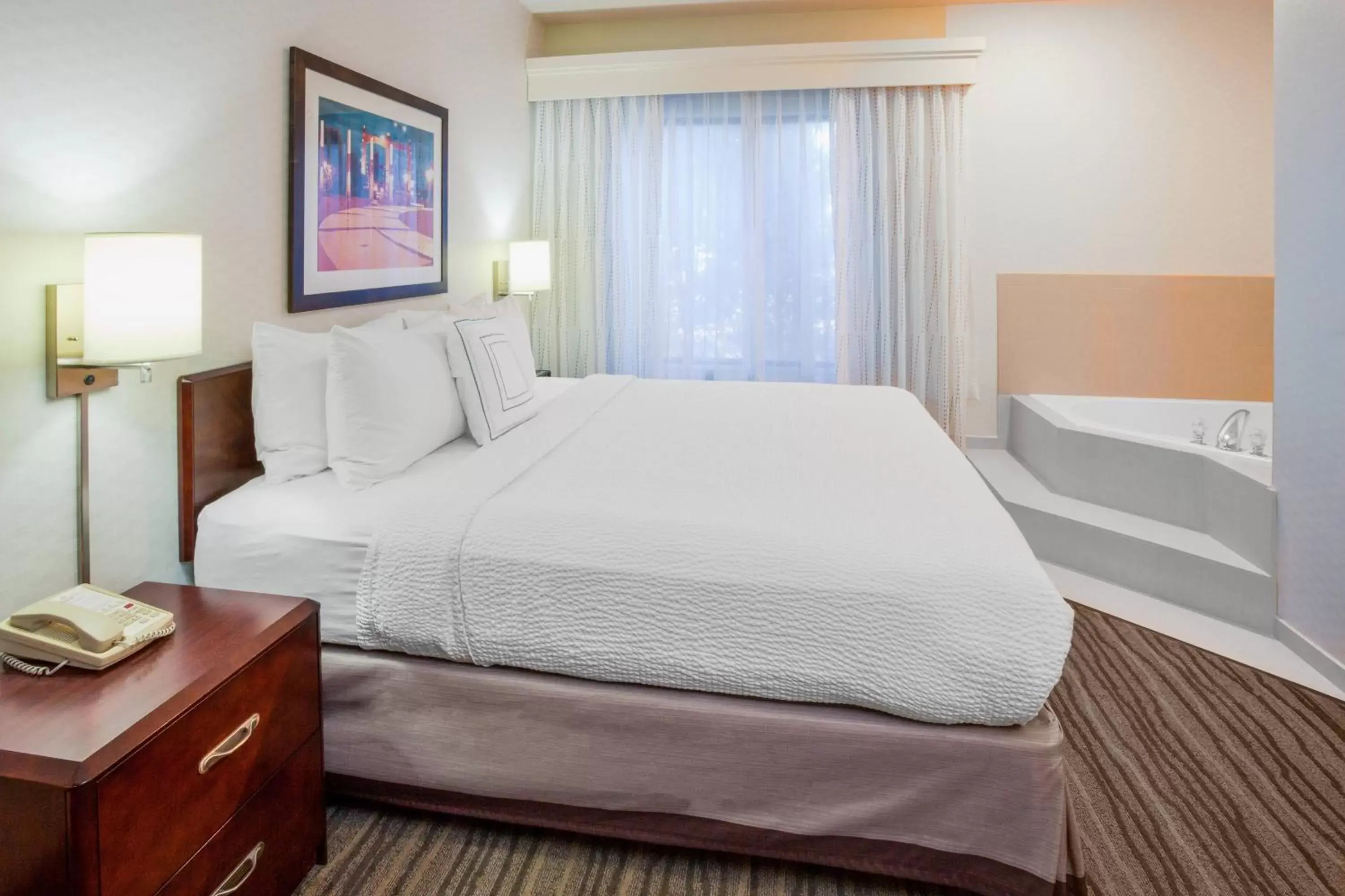Swimming pool, Bed in SpringHill Suites Minneapolis West St. Louis Park