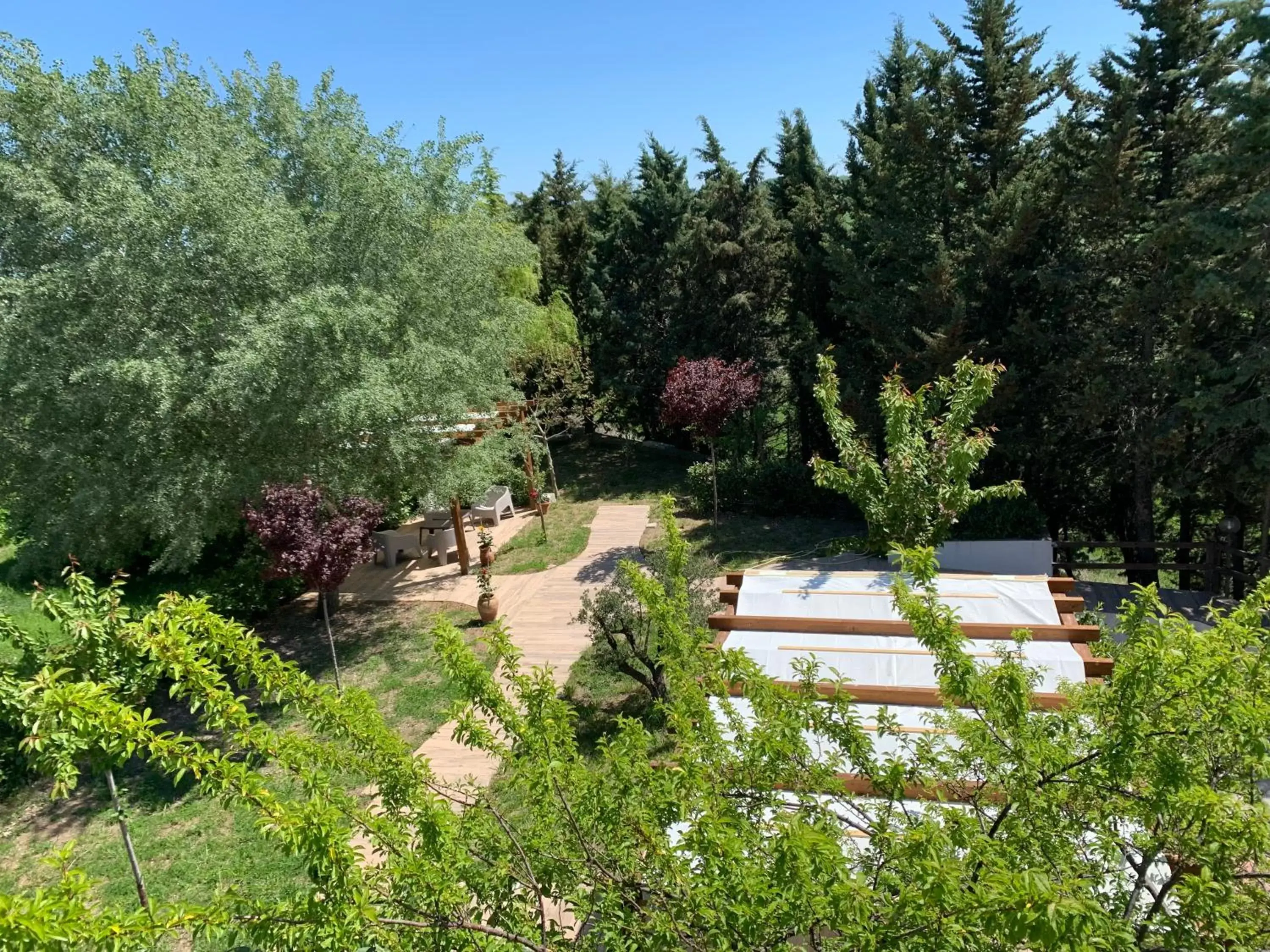 Garden, Pool View in B&B Le Quercigliole