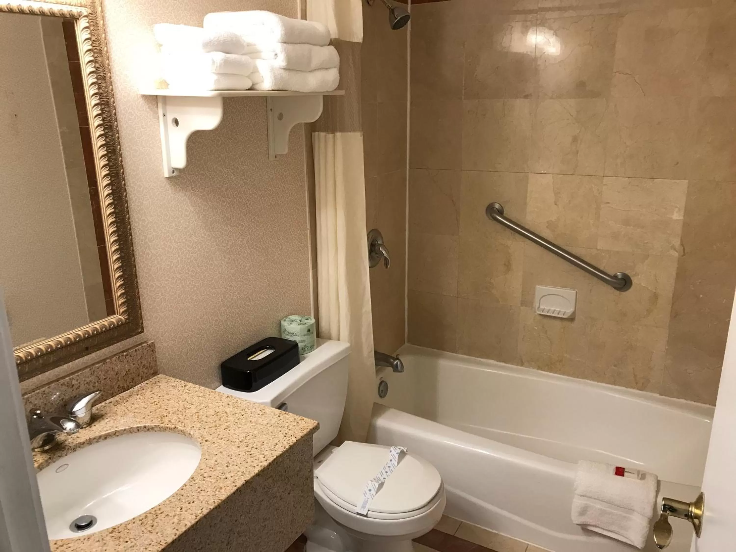 Shower in Super 8 by Wyndham Sturbridge