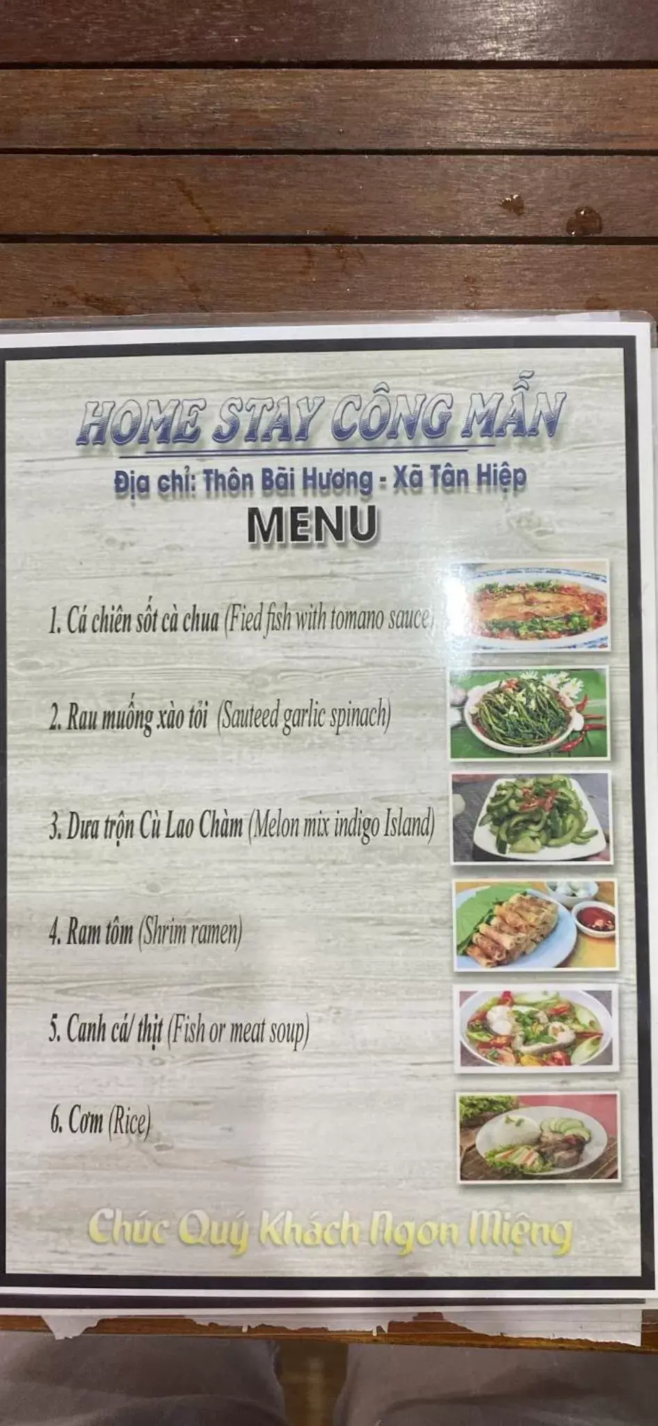 Breakfast in Cong Man Homestay Cham Island Breakfast in Cong Man Homestay Cham Island