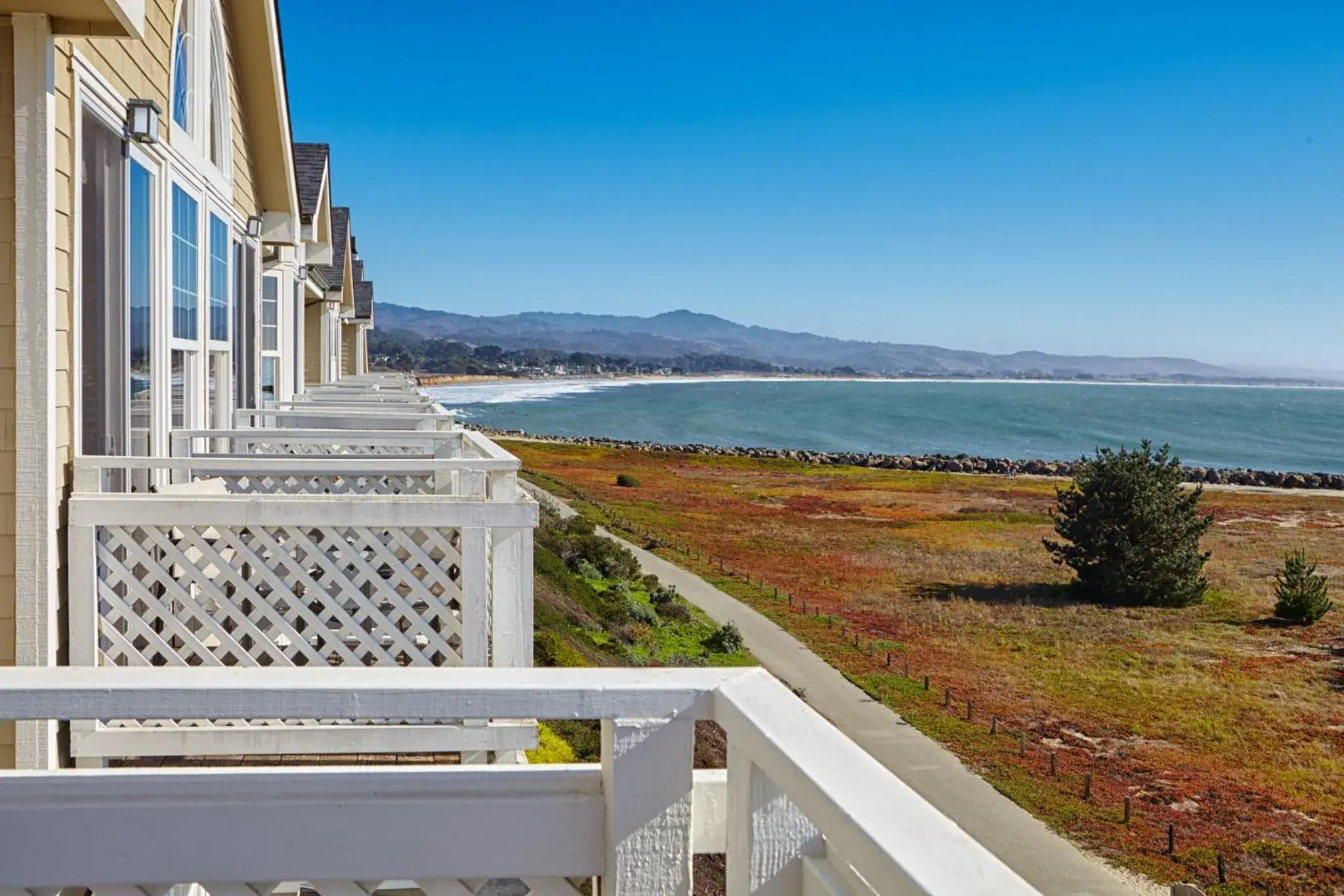 Patio, Balcony/Terrace in Beach House Half Moon Bay