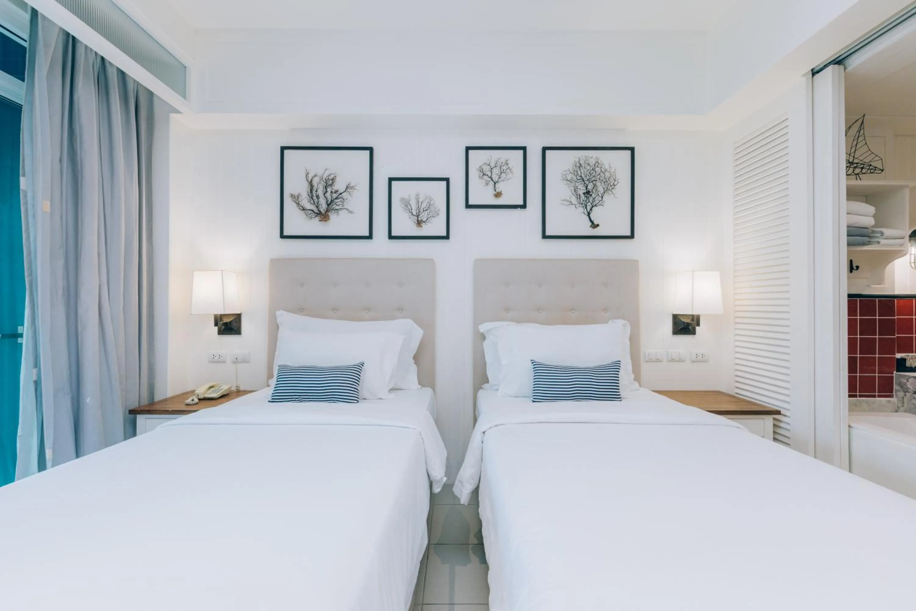 Bedroom, Bed in Sugar Marina Hotel - NAUTICAL - Kata Beach