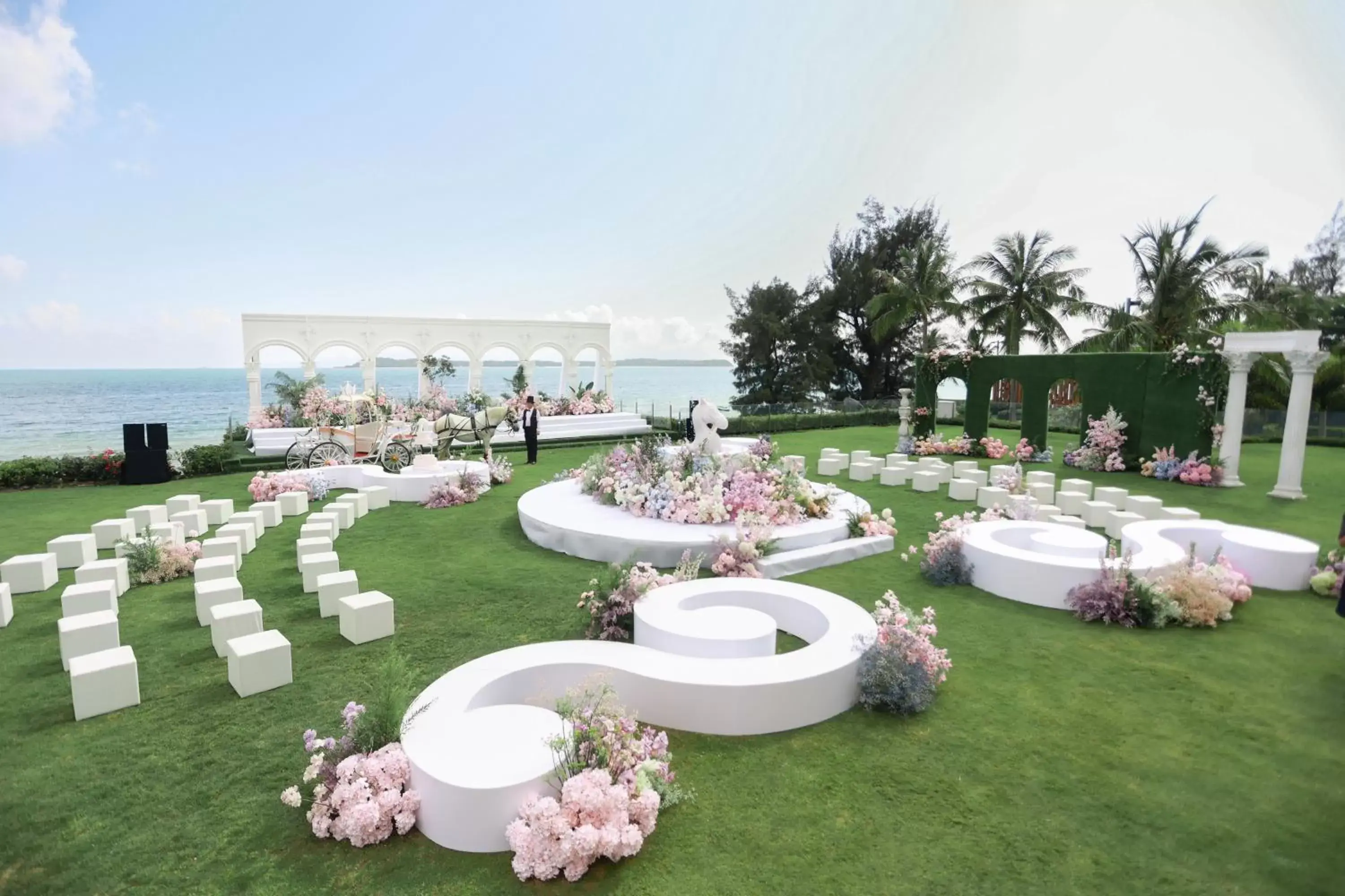 wedding, Garden in Shenzhen Marriott Hotel Golden Bay