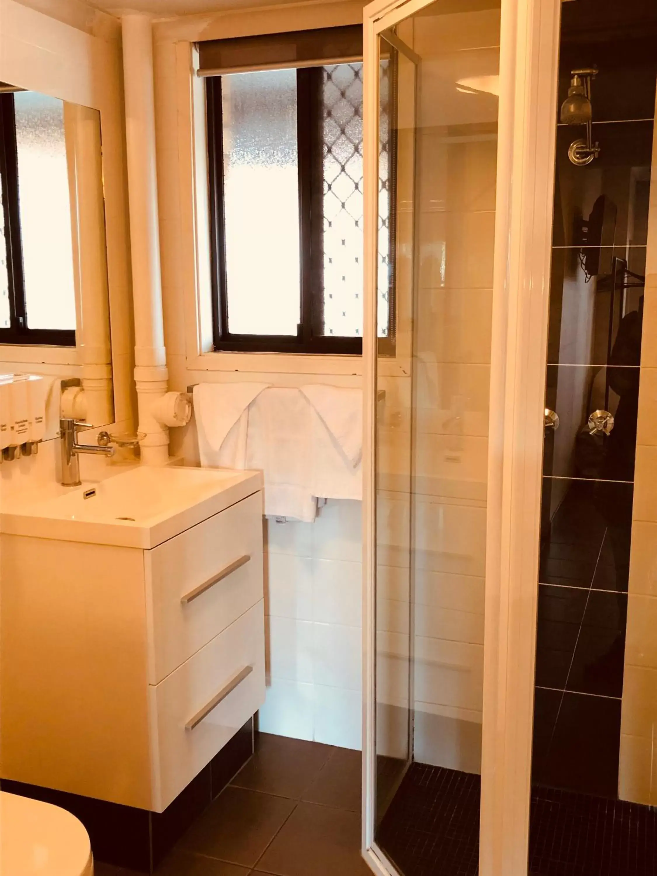 Shower, Bathroom in Tamworth Central Motel