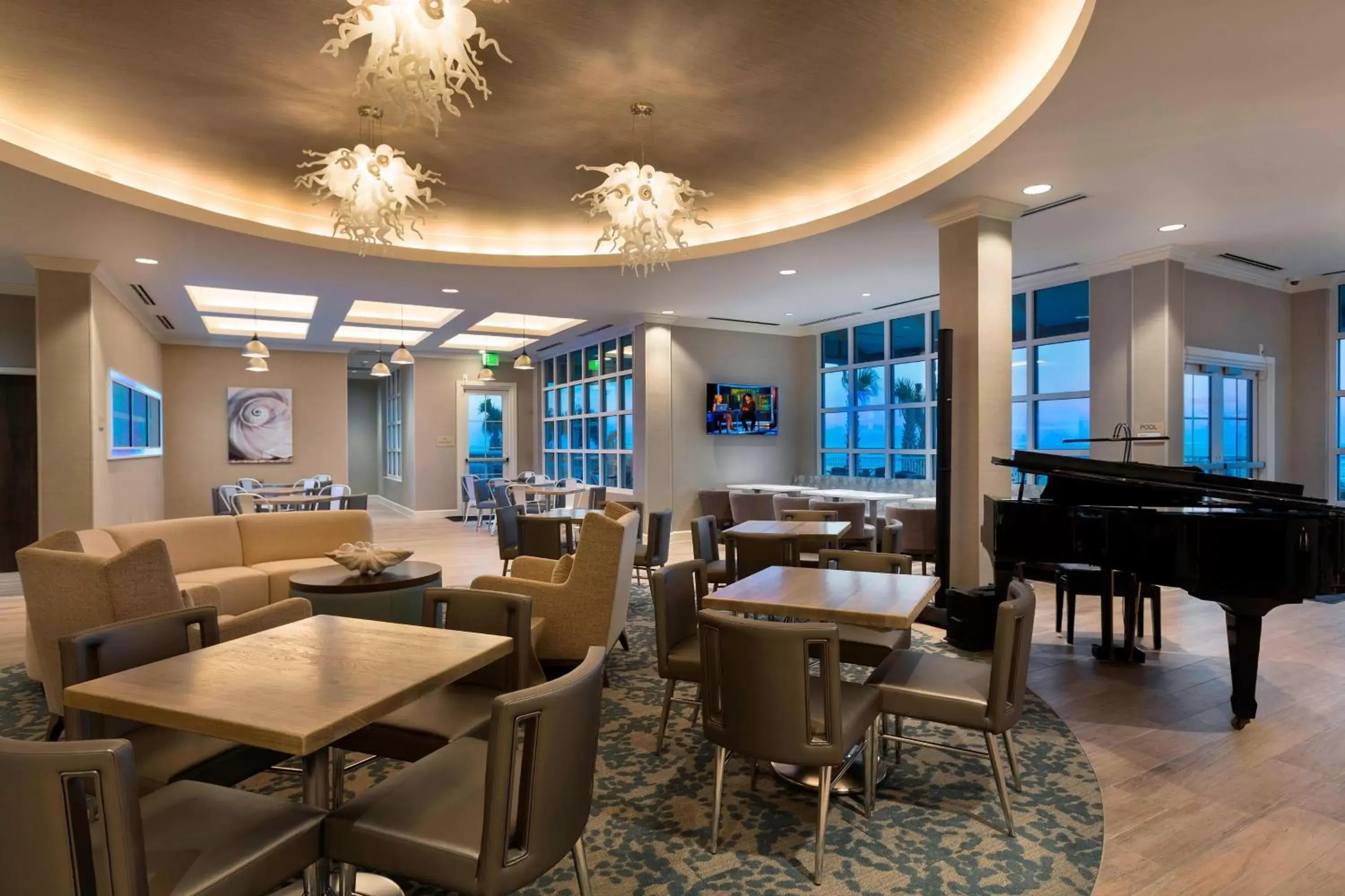 Lobby or reception, Restaurant/Places to Eat in SpringHill Suites by Marriott New Smyrna Beach