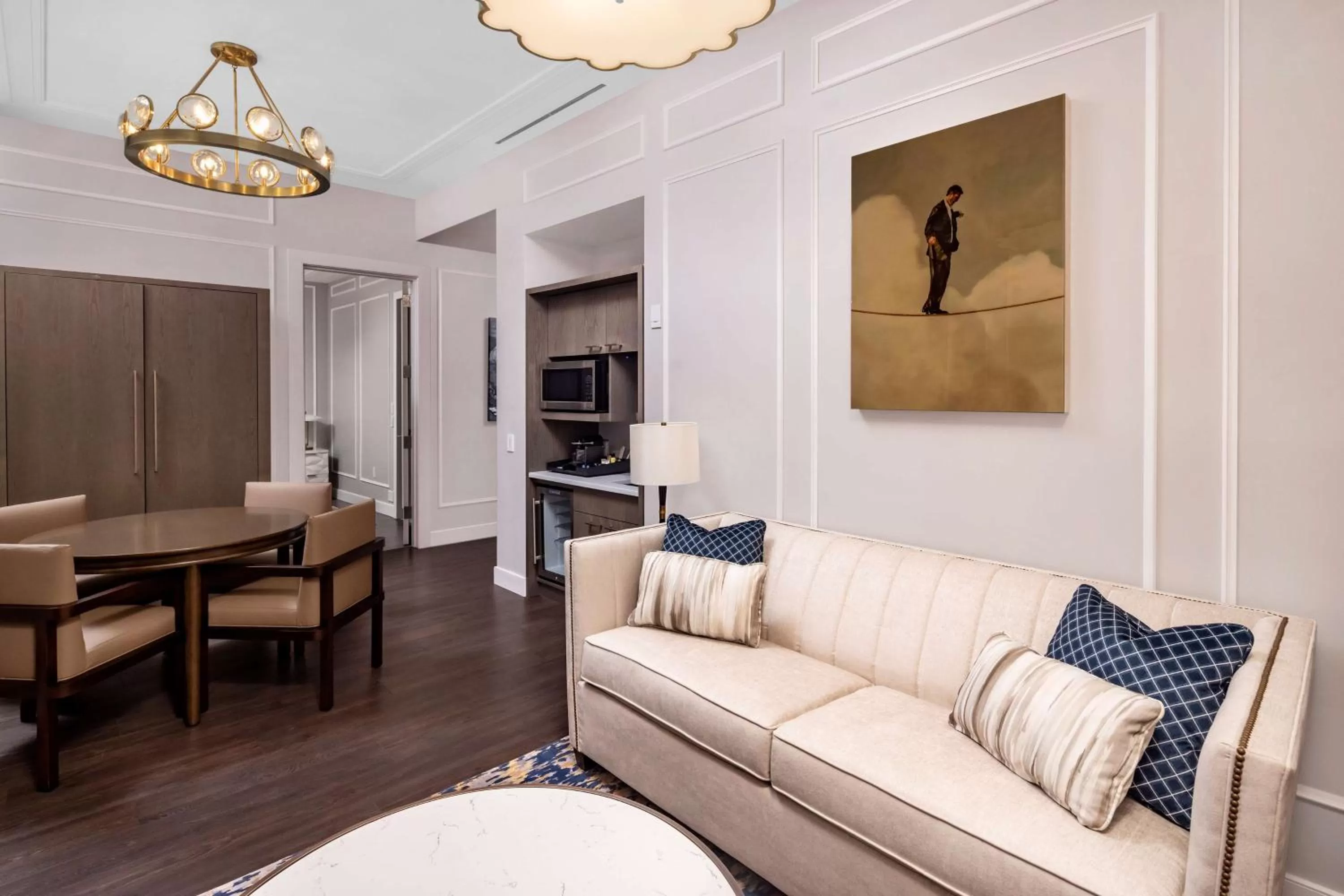 Living room in Hilton Club The Quin New York