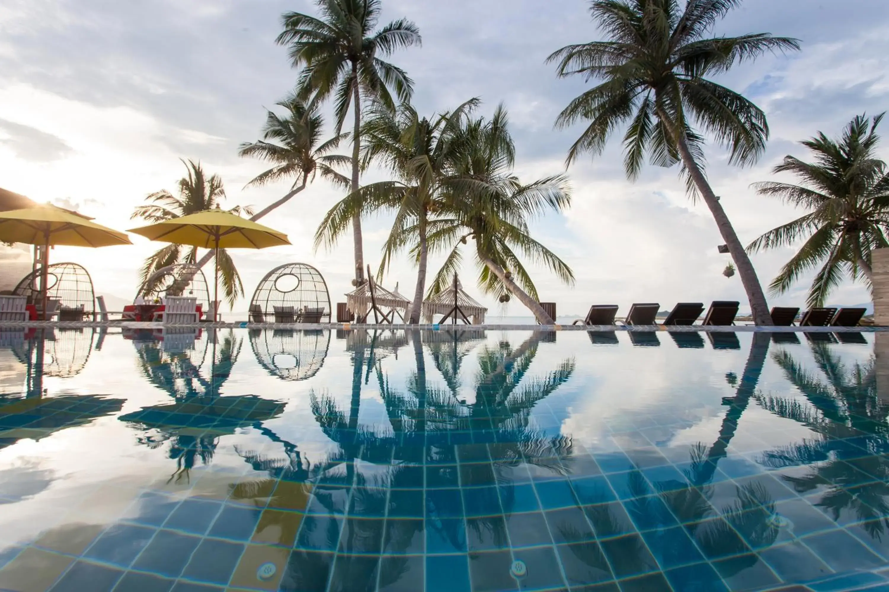 Balcony/Terrace, Swimming Pool in Tango Luxe Beach Villa, Koh Samui - SHA Extra Plus