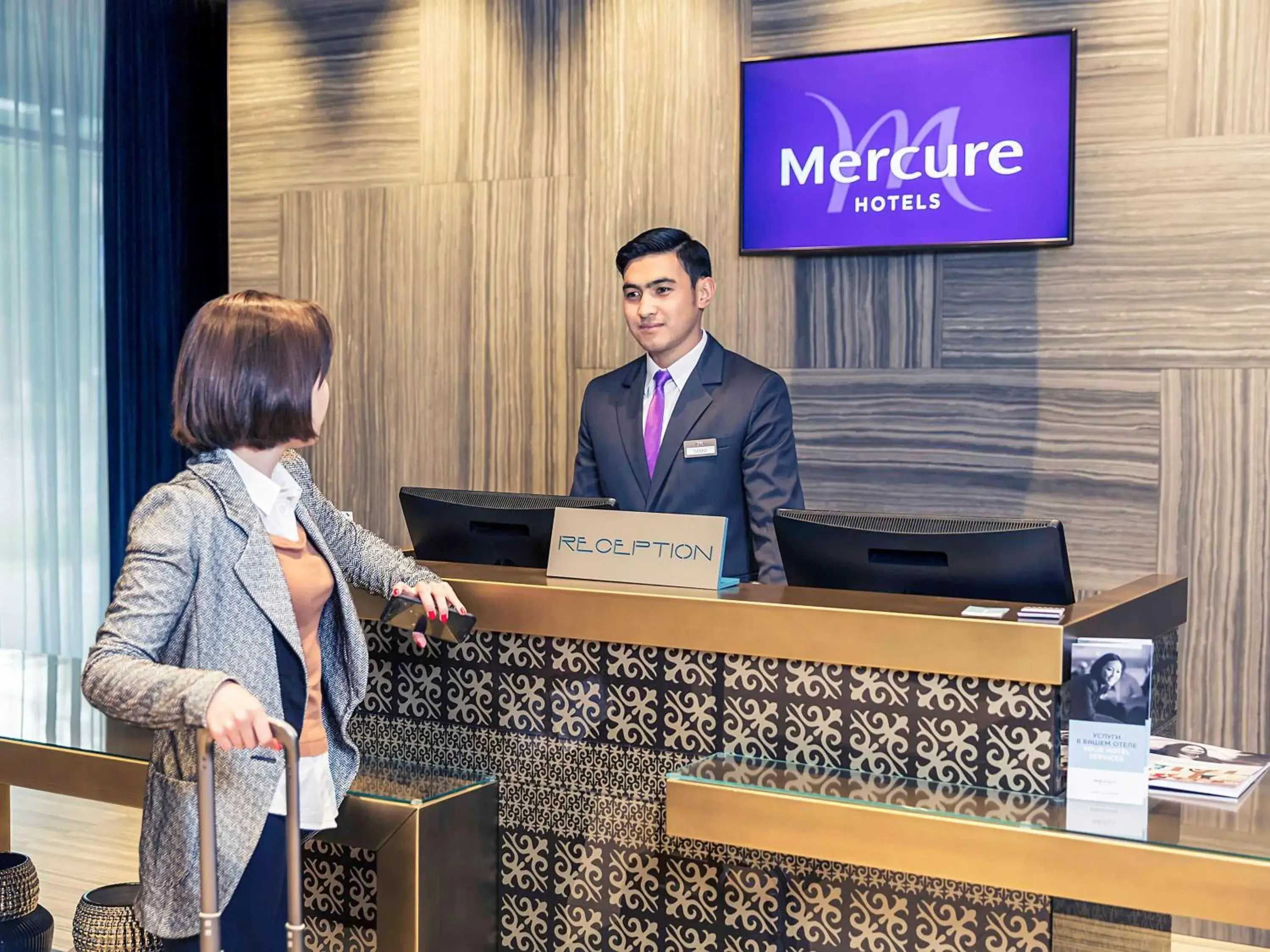 Property building, Lobby/Reception in Mercure Almaty City Center