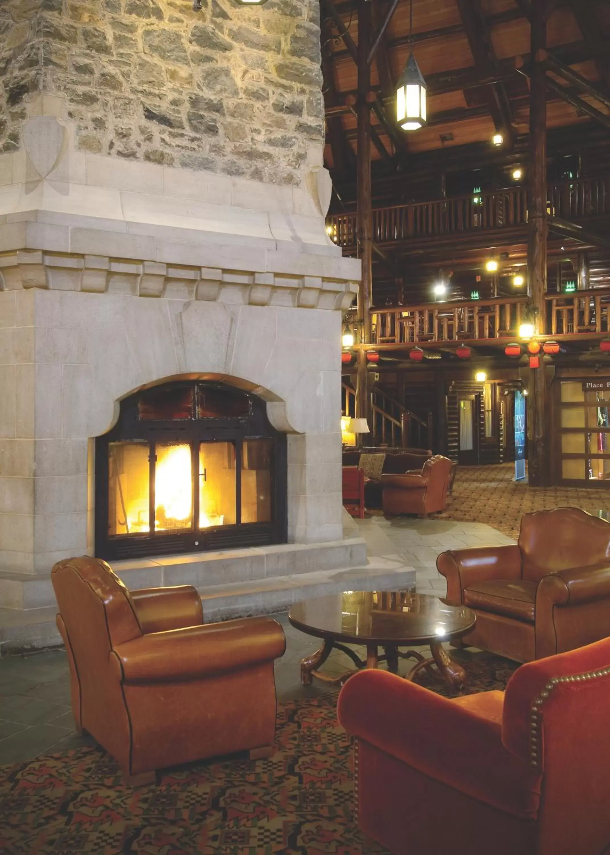 Lobby or reception in Fairmont Le Chateau Montebello