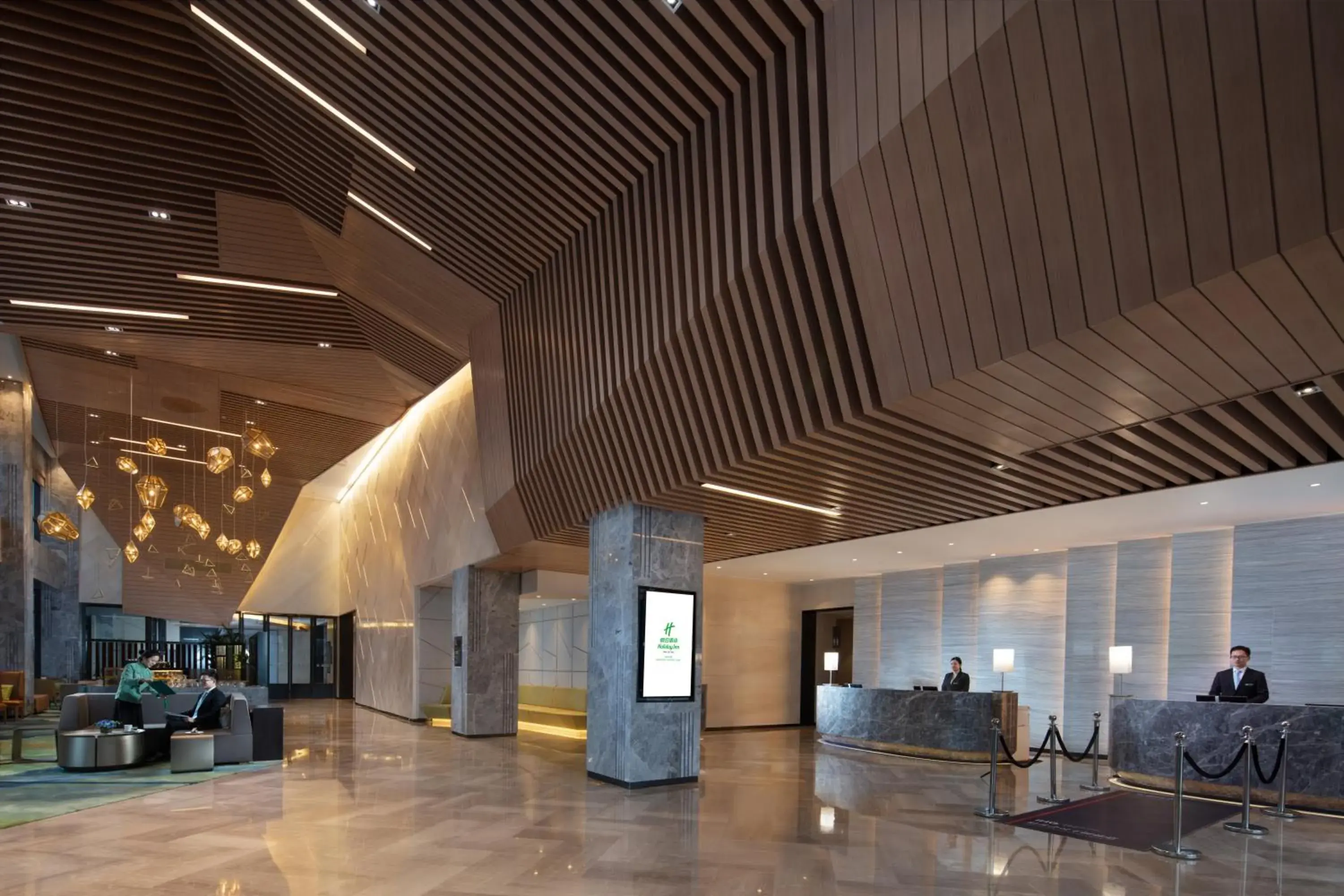 Property building, Lobby/Reception in Holiday Inn Hangzhou Airport Zone, an IHG Hotel