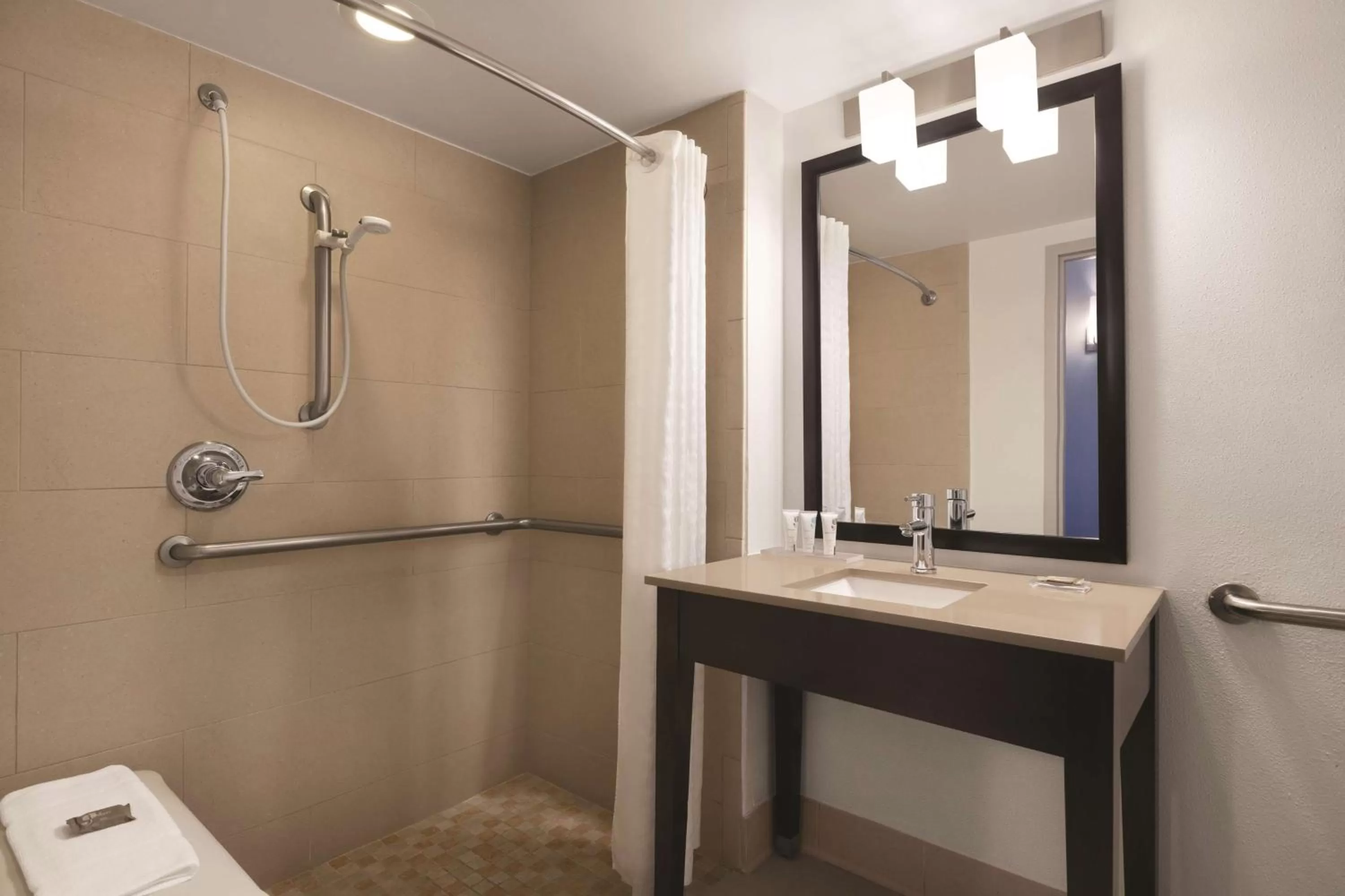 Queen Room with Roll-In Shower - Disability Access in Country Inn and Suites Orlando