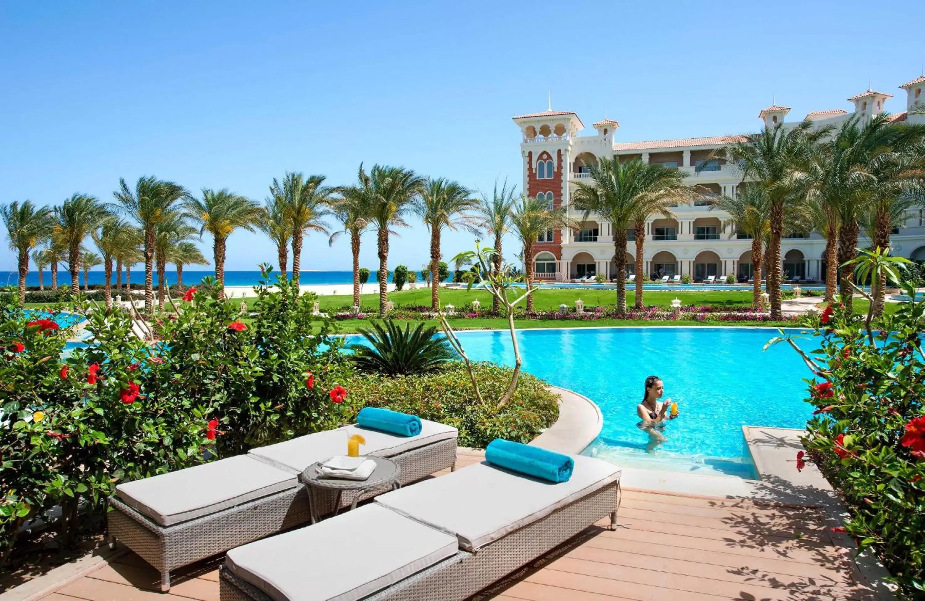 Beach, Swimming Pool in Baron Palace Sahl Hasheesh