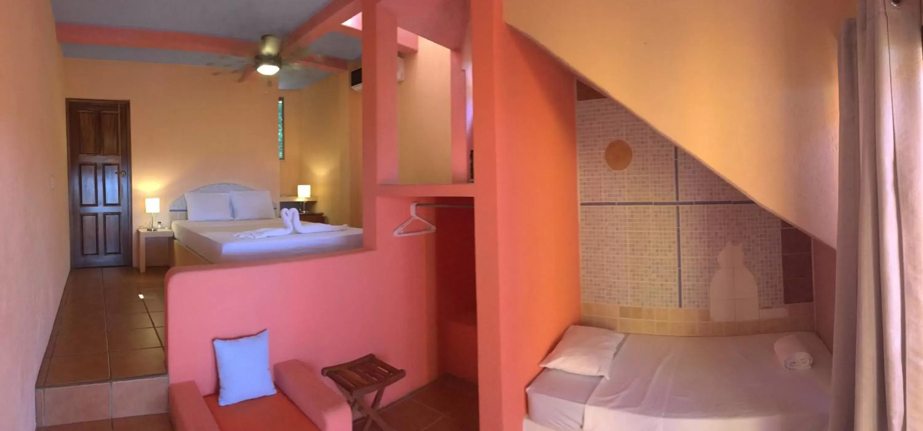 Bed, Bathroom in El Jardin