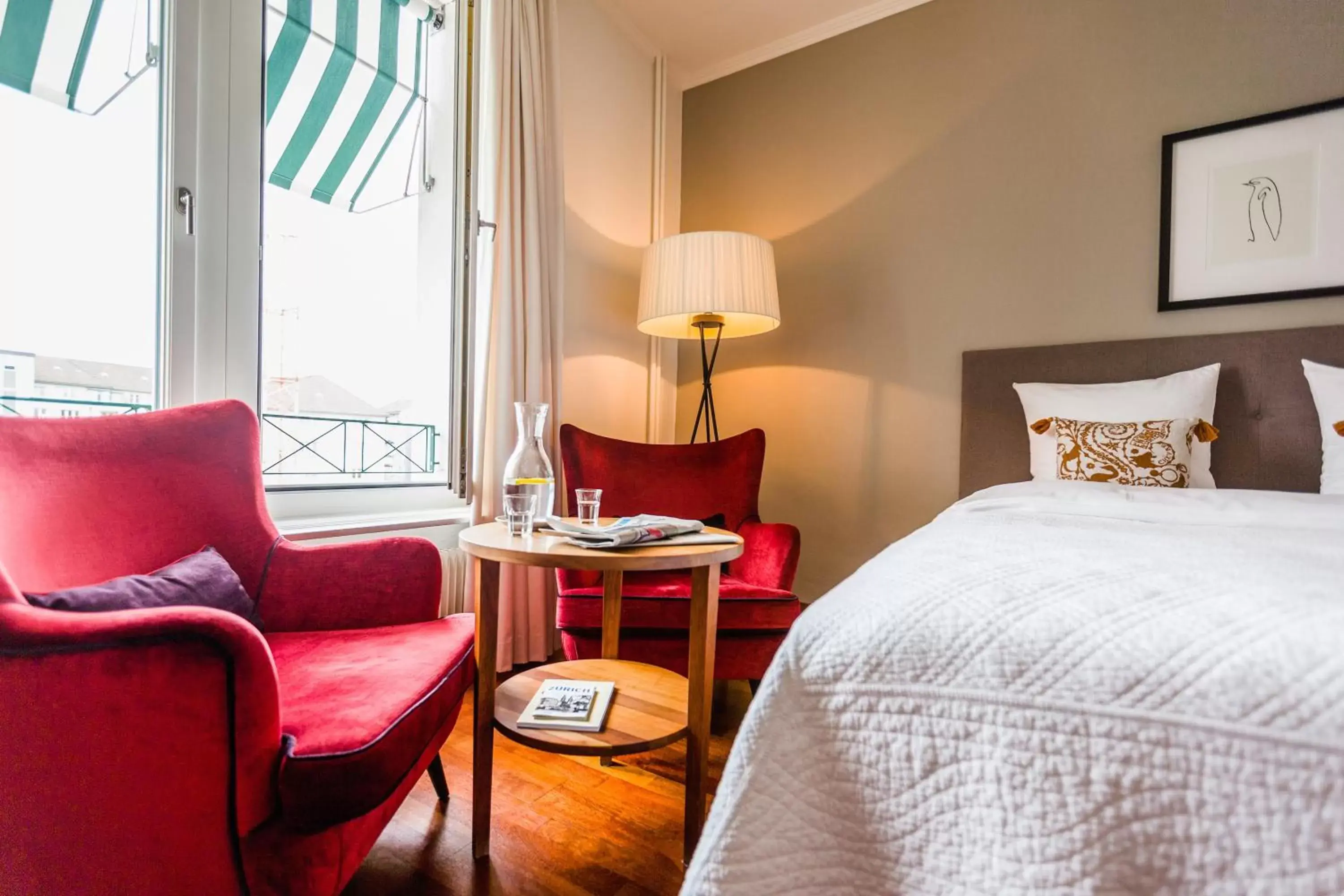 Bedroom, Seating Area in Boutique Hotel Seegarten