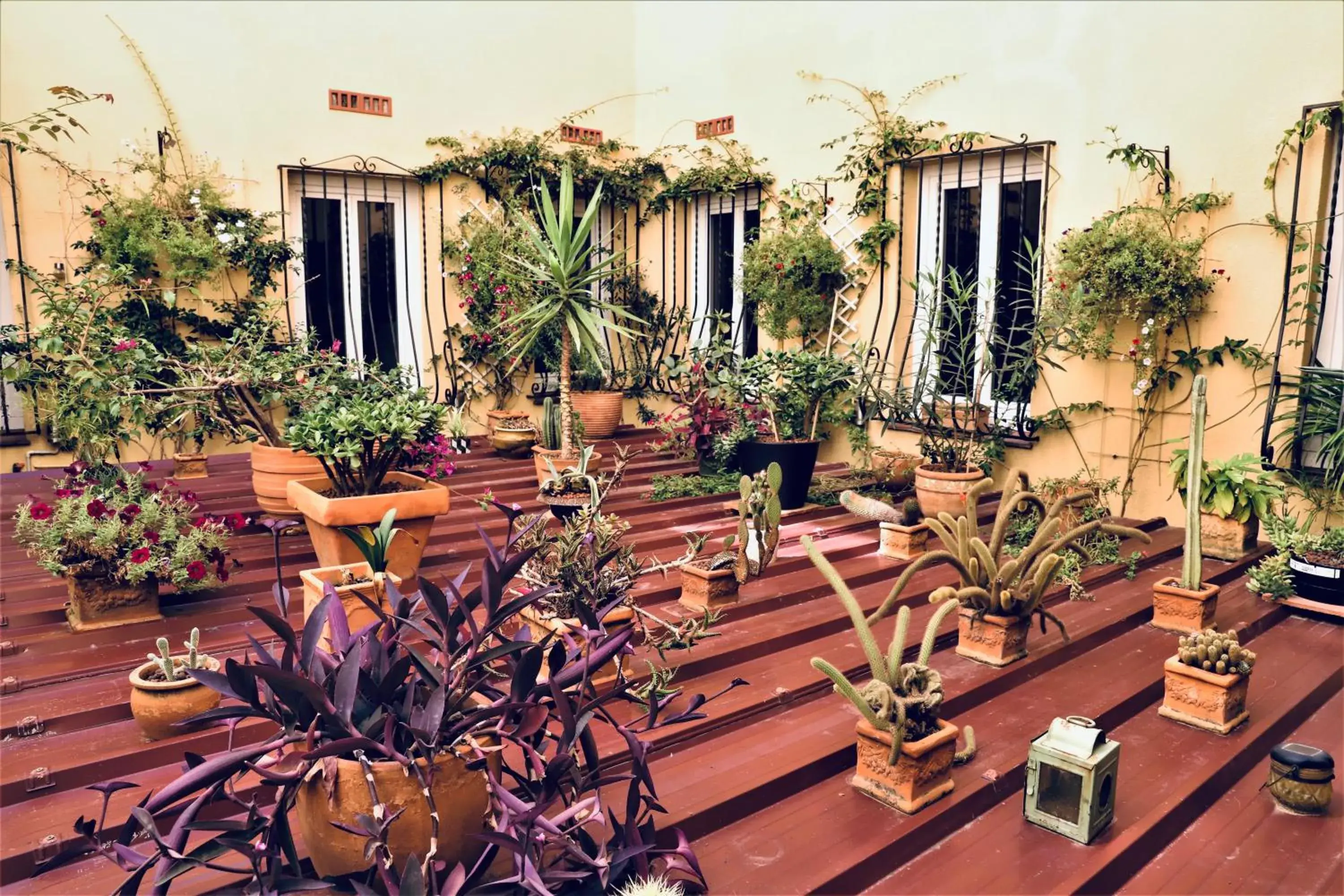 Patio, Fitness Center/Facilities in Hôtel De La Loge