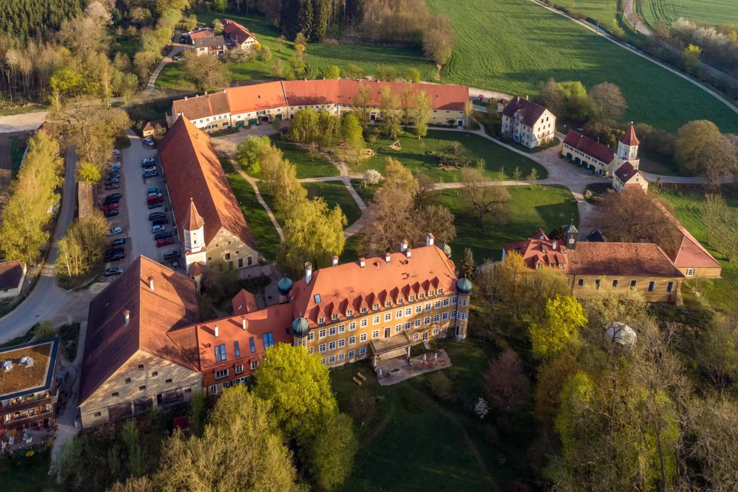 Natural landscape, Bird's-eye View in Naturschlosshotel Blumenthal