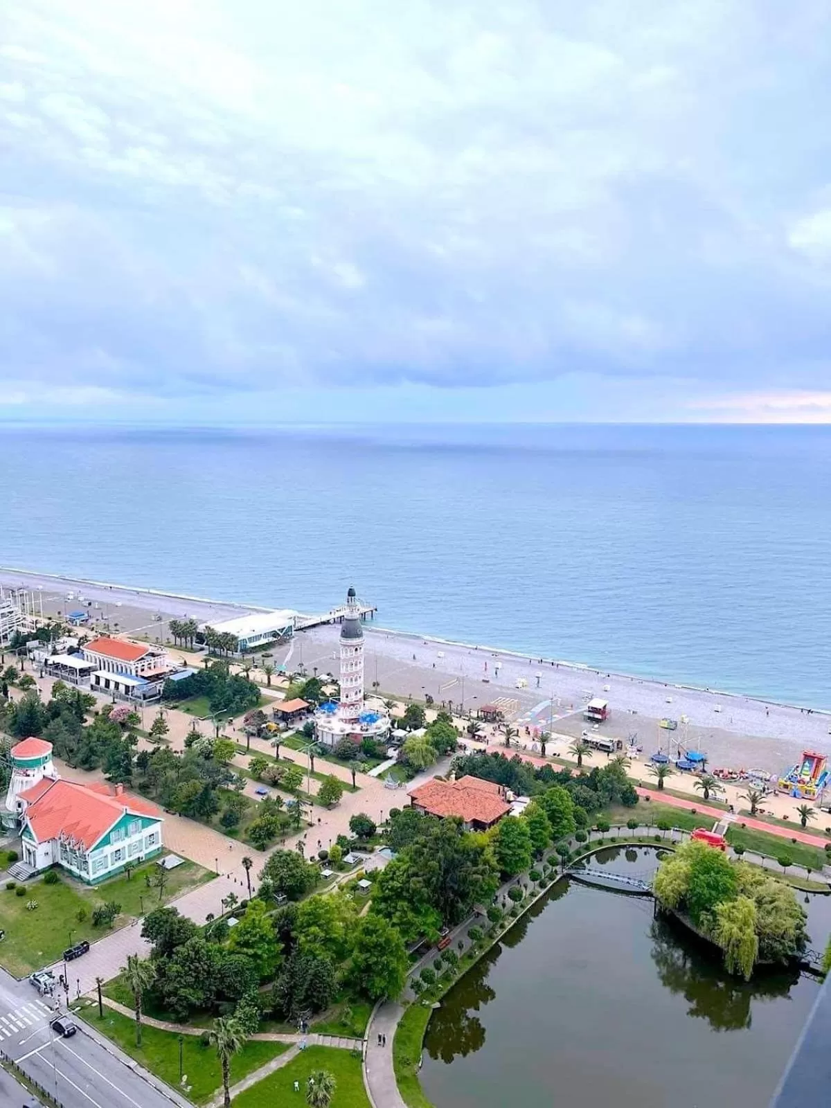 Bird's-eye View in Orbi City Batumi Black Sea Arena