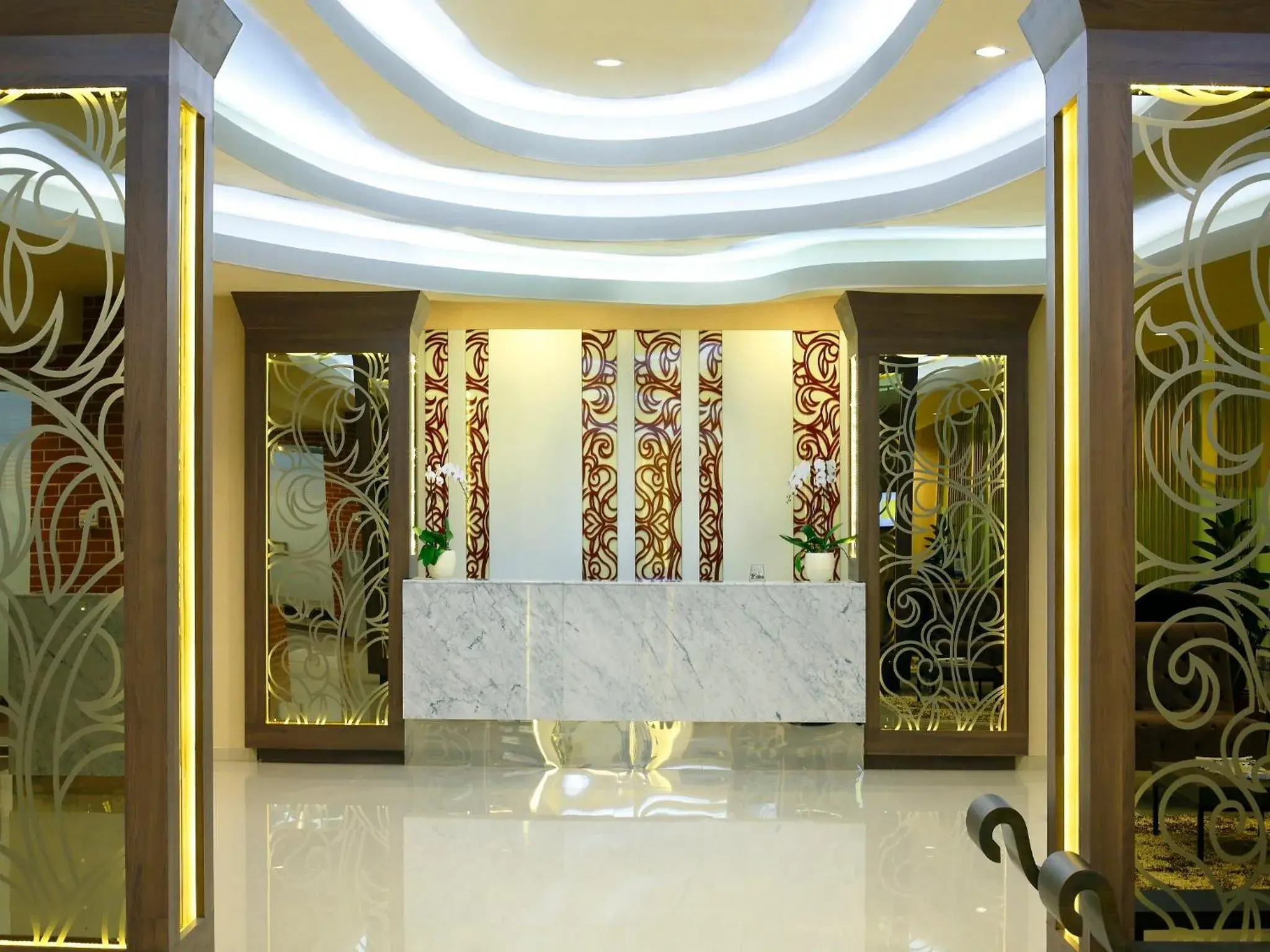 Lobby or reception in Hotel Santika Depok