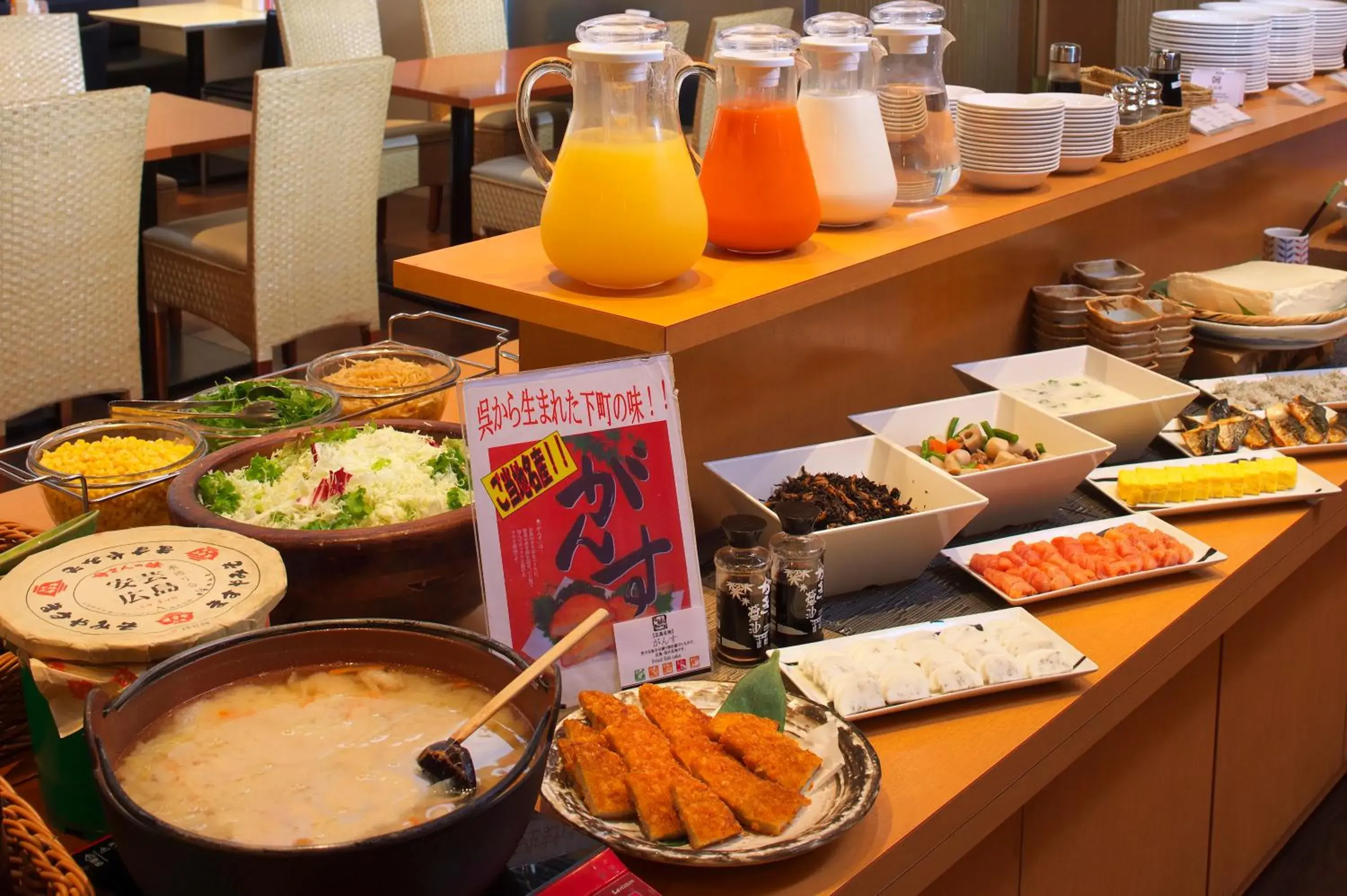 Buffet breakfast, Food in Chisun Hotel Hiroshima