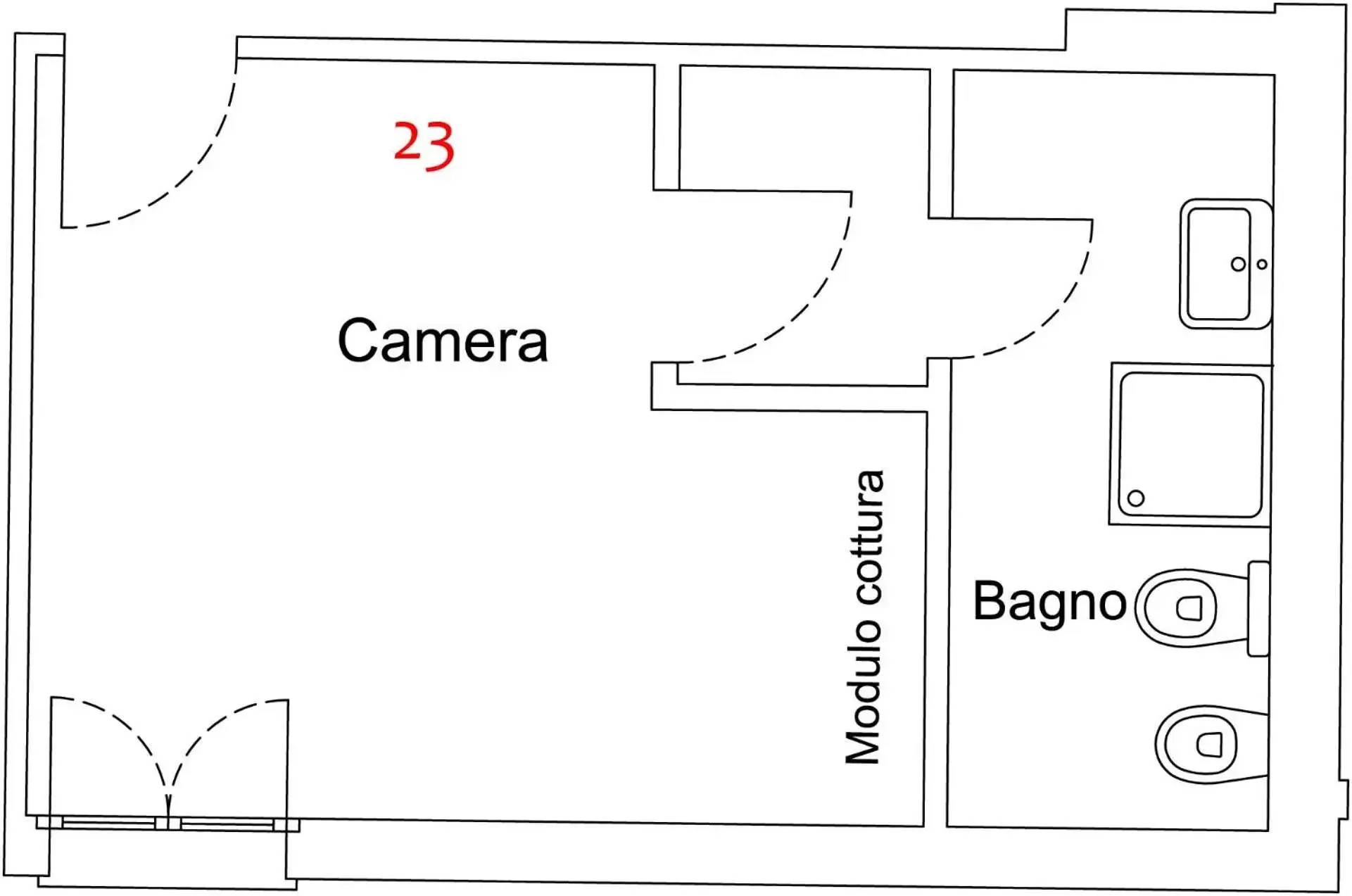 Floor Plan in Appartamenti Emmaus