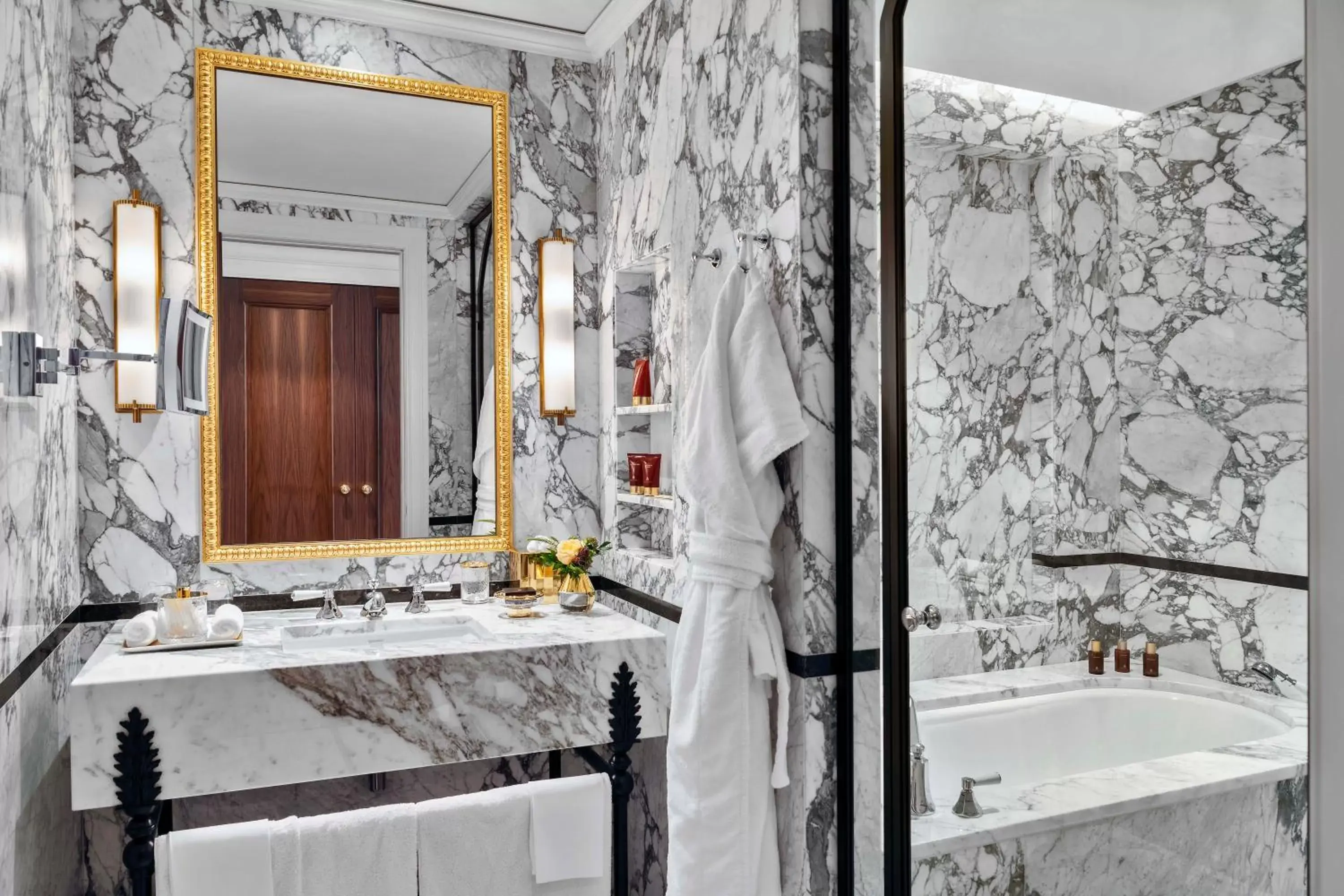 Bathroom in Badrutt's Palace Hotel St Moritz