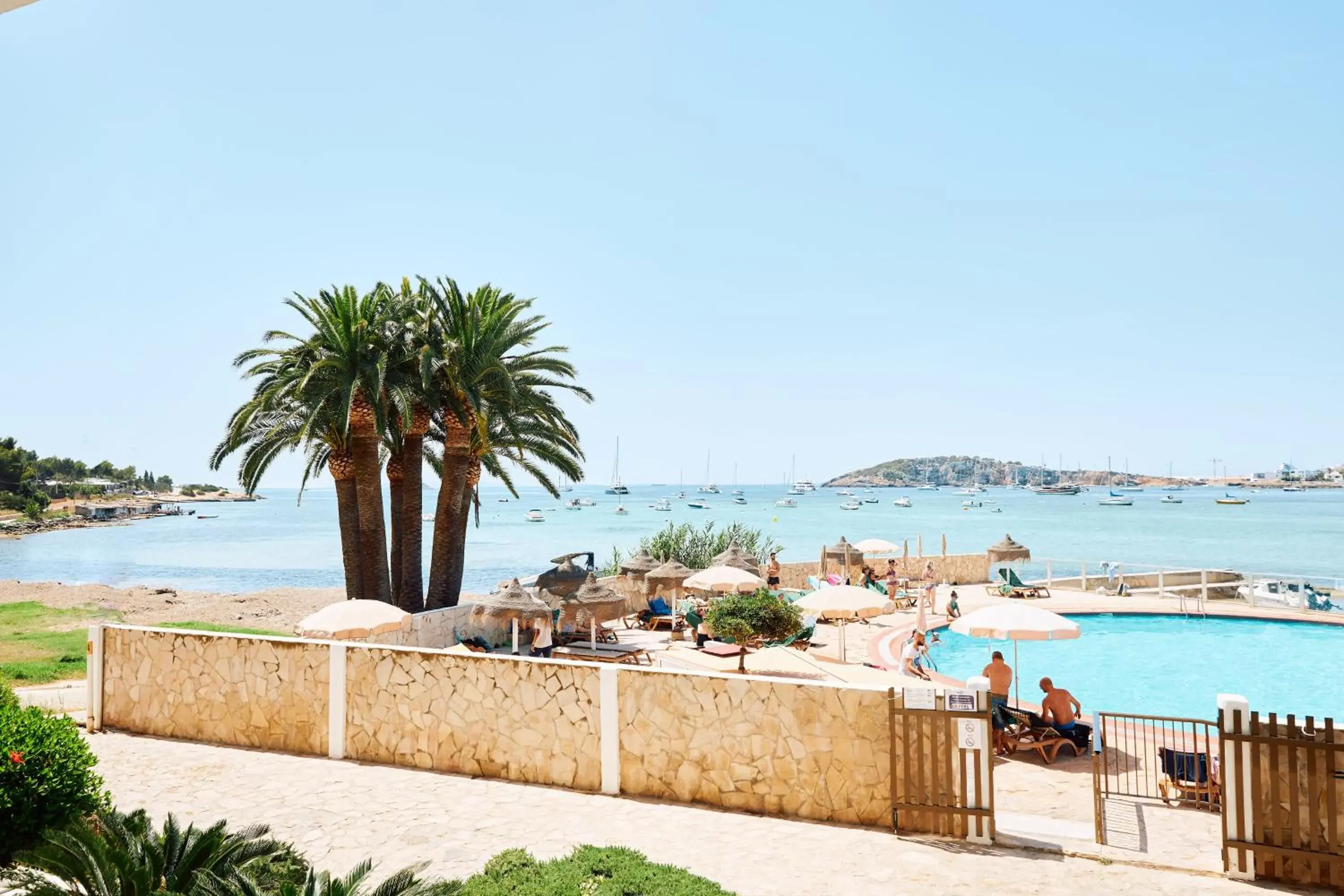 Swimming pool, Sea View in Hotel Simbad Ibiza & Spa
