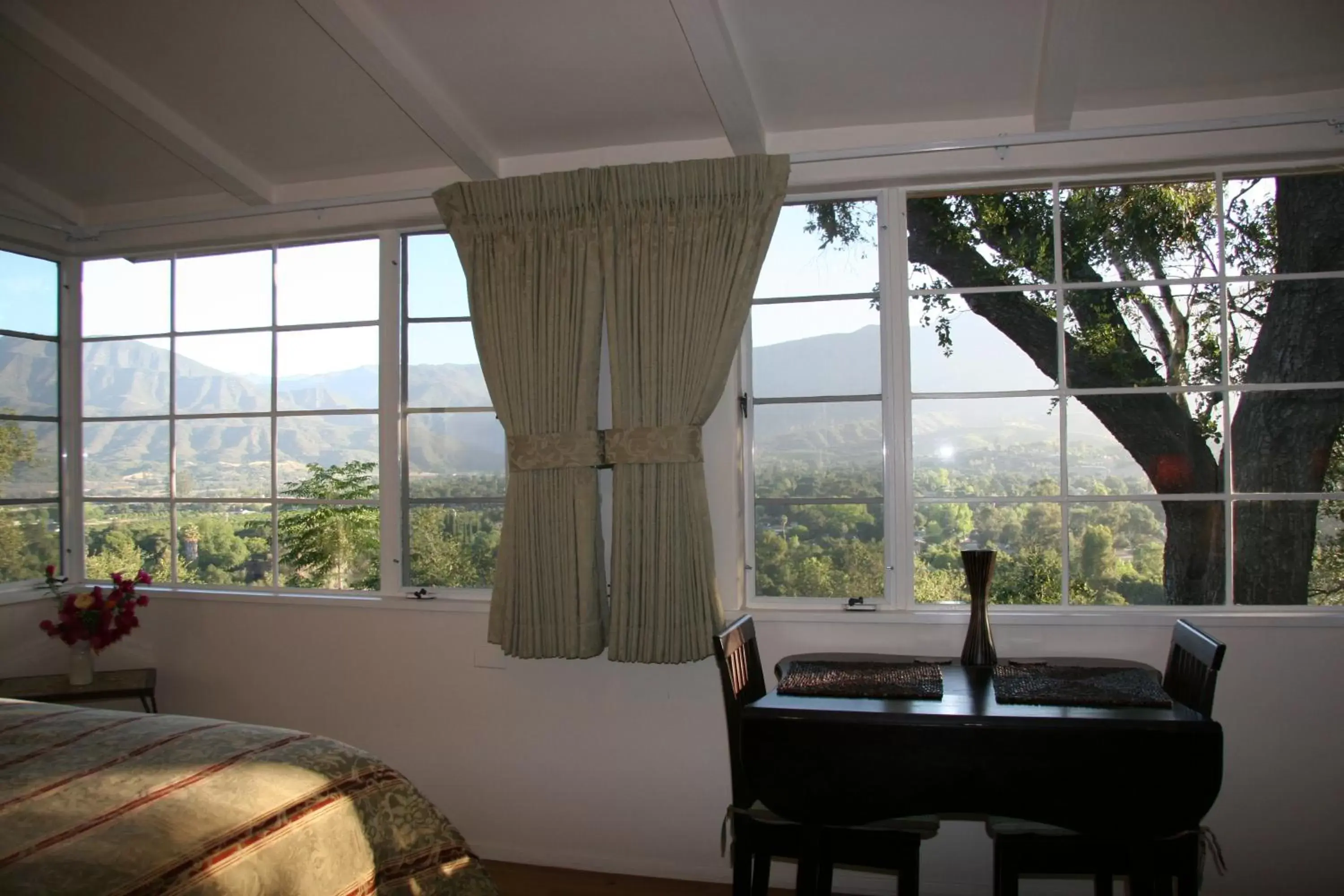 Bedroom, View in Ojai Retreat & Inn