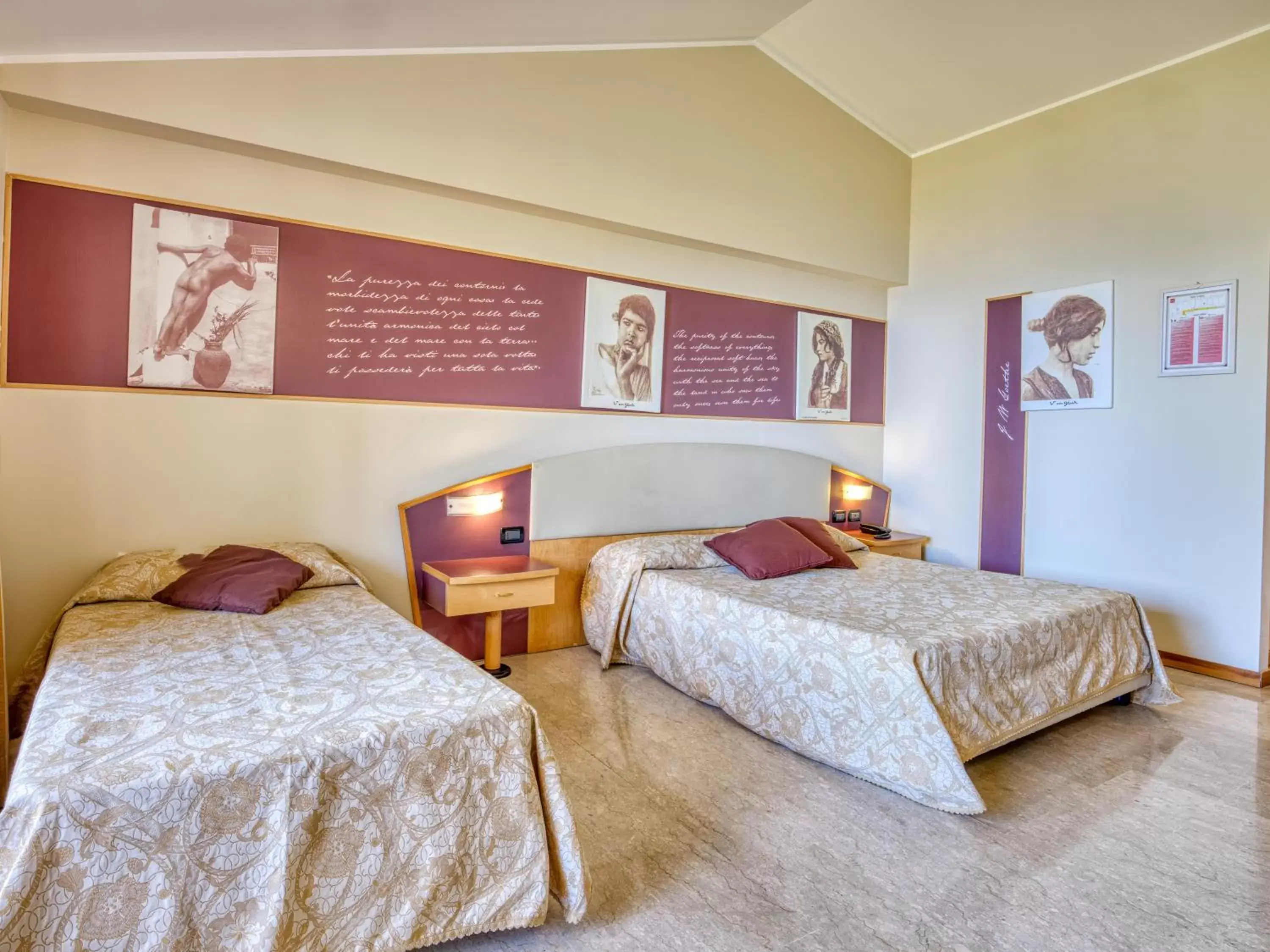 Bedroom, Bed in Hotel Ariston and Palazzo Santa Caterina