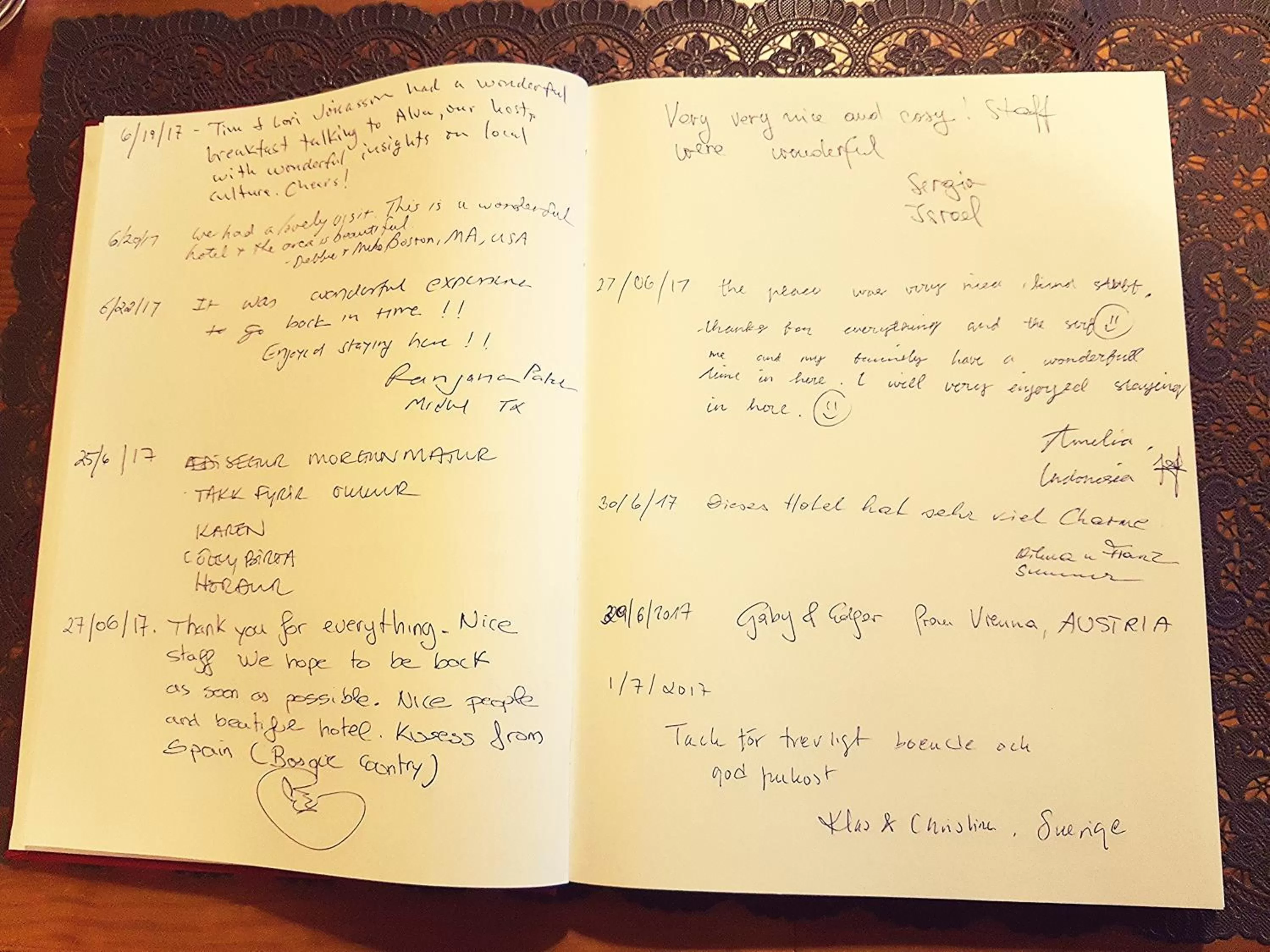 Decorative detail in Hótel Tindastóll