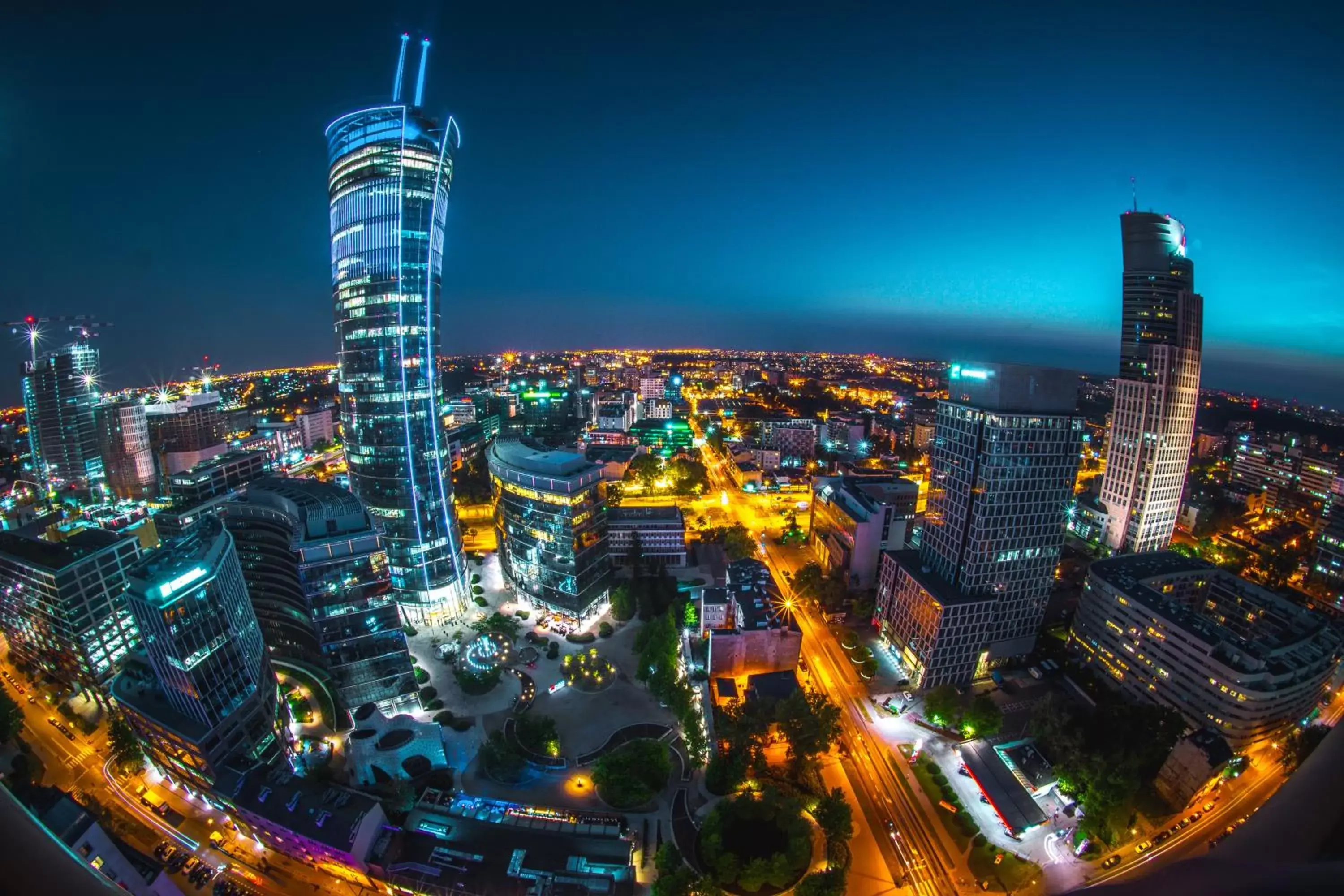 Neighbourhood, Bird's-eye View in Hilton Warsaw City Hotel