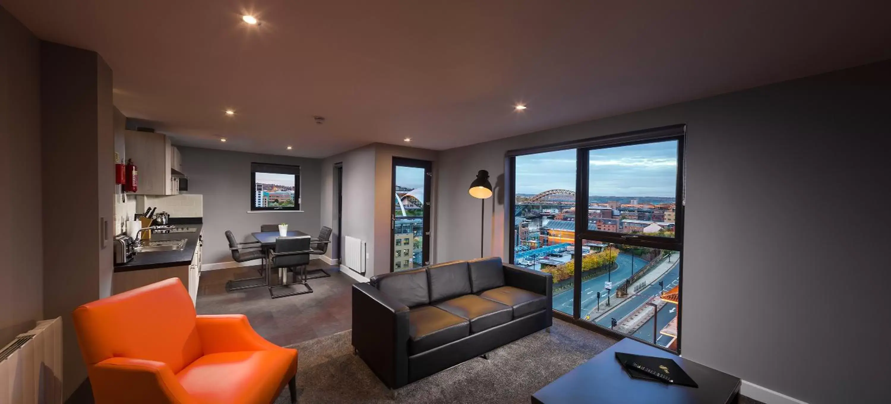 Living room, Seating Area in Dream Apartments Quayside