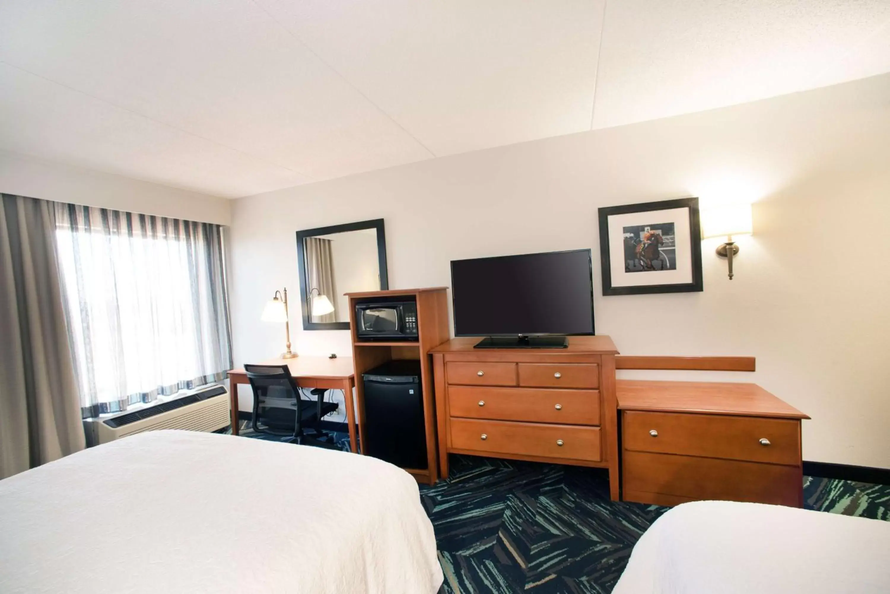 Bed, TV/Entertainment Center in Hampton Inn Clarksville