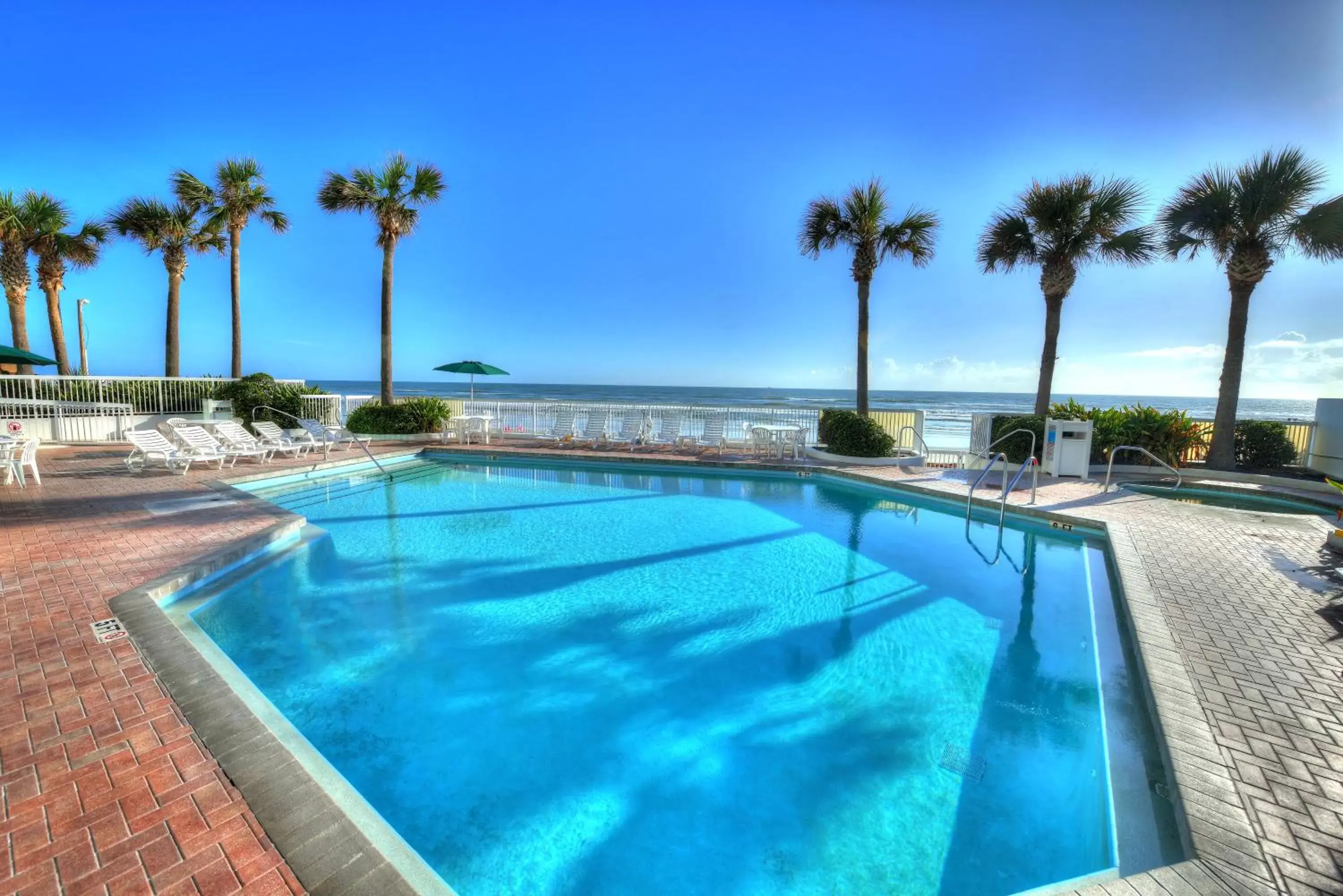 Patio, Swimming Pool in Bahama House - Daytona Beach Shores