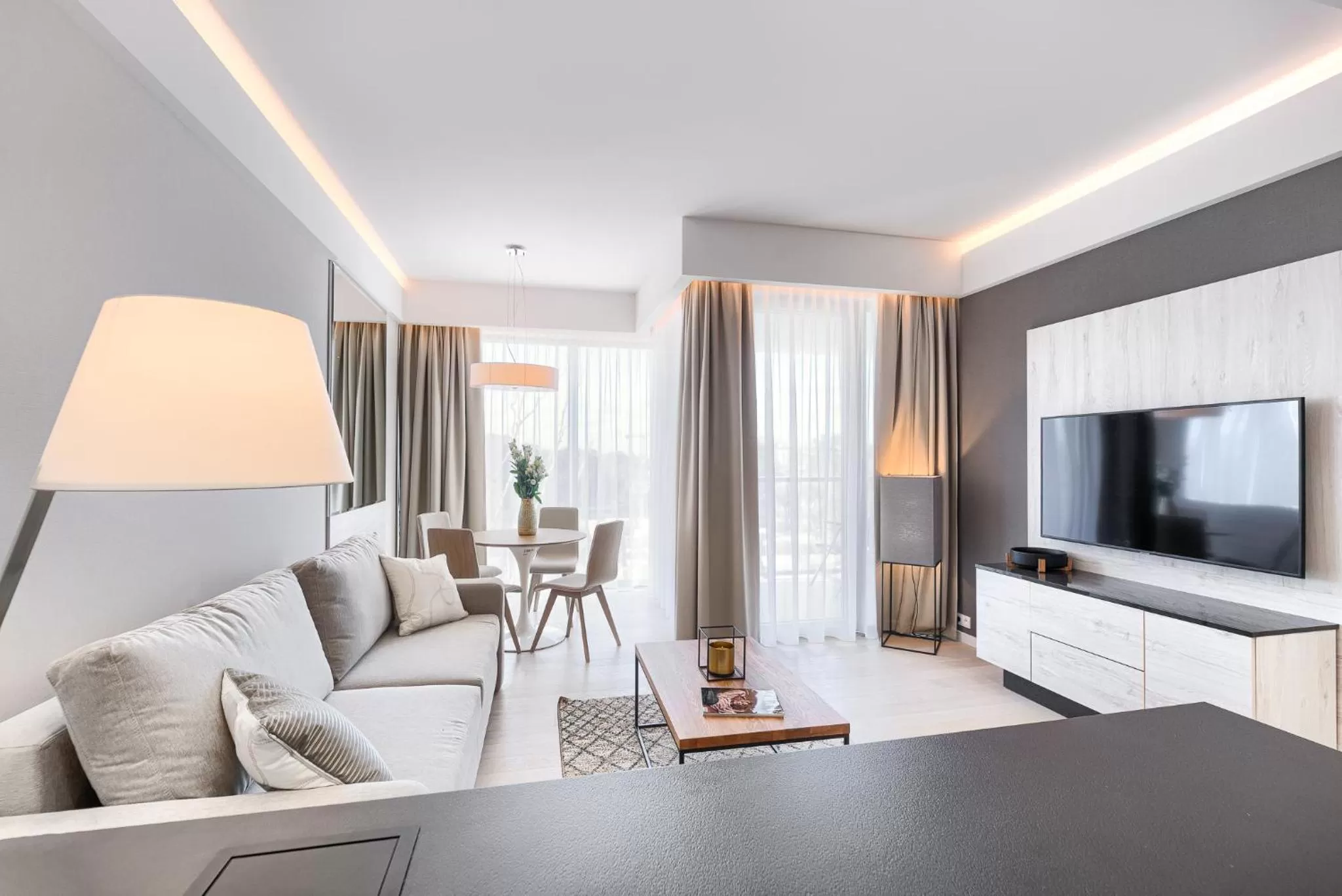 Communal lounge/ TV room in Dune Resort Mielno - C