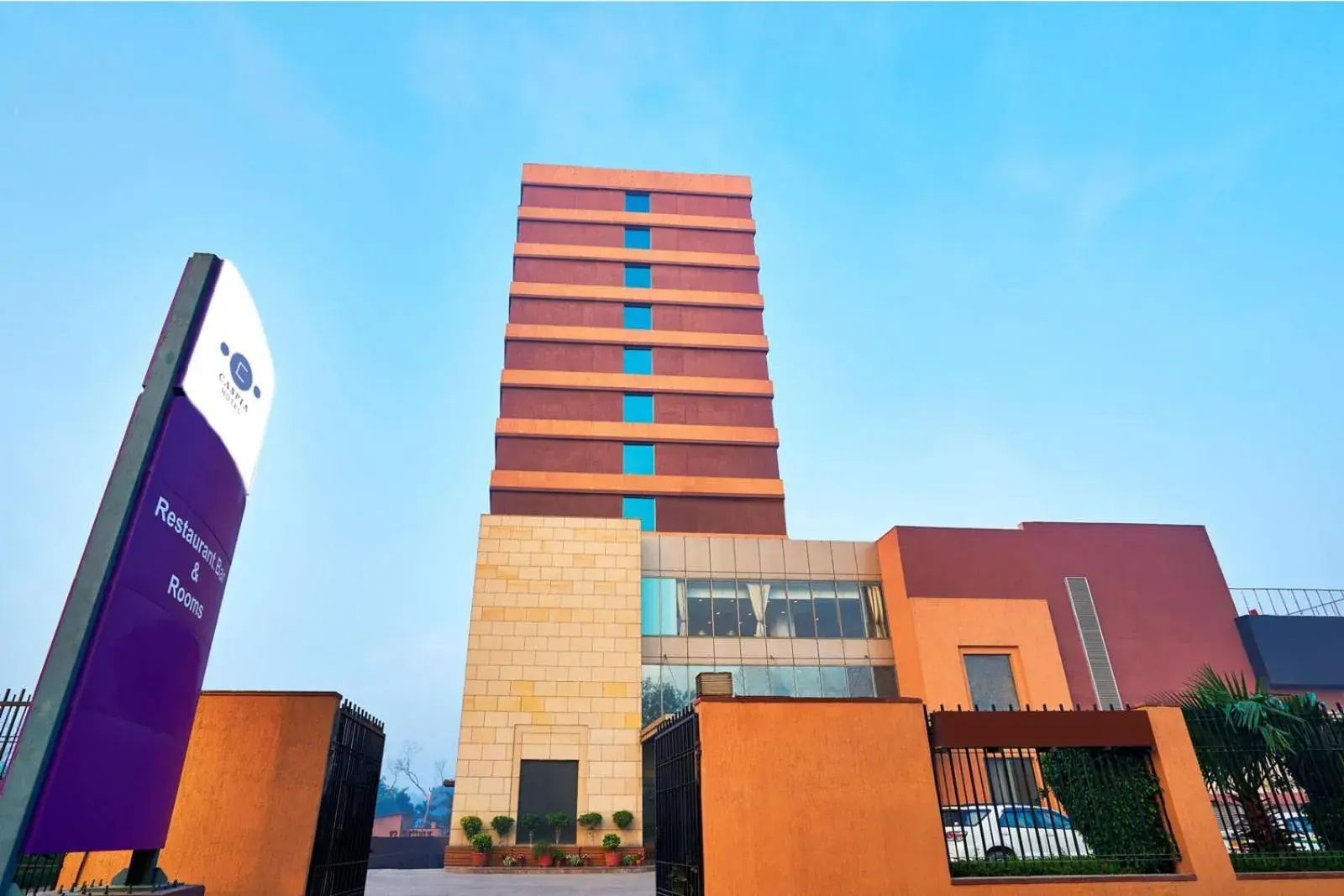 Facade/entrance, Property Building in Caspia Hotel New Delhi